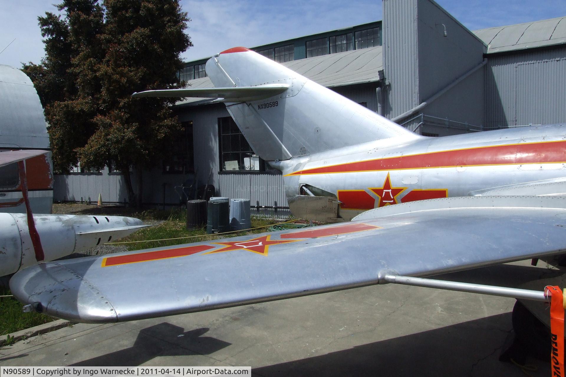 N90589, 1954 Mikoyan-Gurevich MiG-15bis C/N 2292, Mikoyan i Gurevich MiG-15bis FAGOT at the Oakland Aviation Museum, Oakland CA