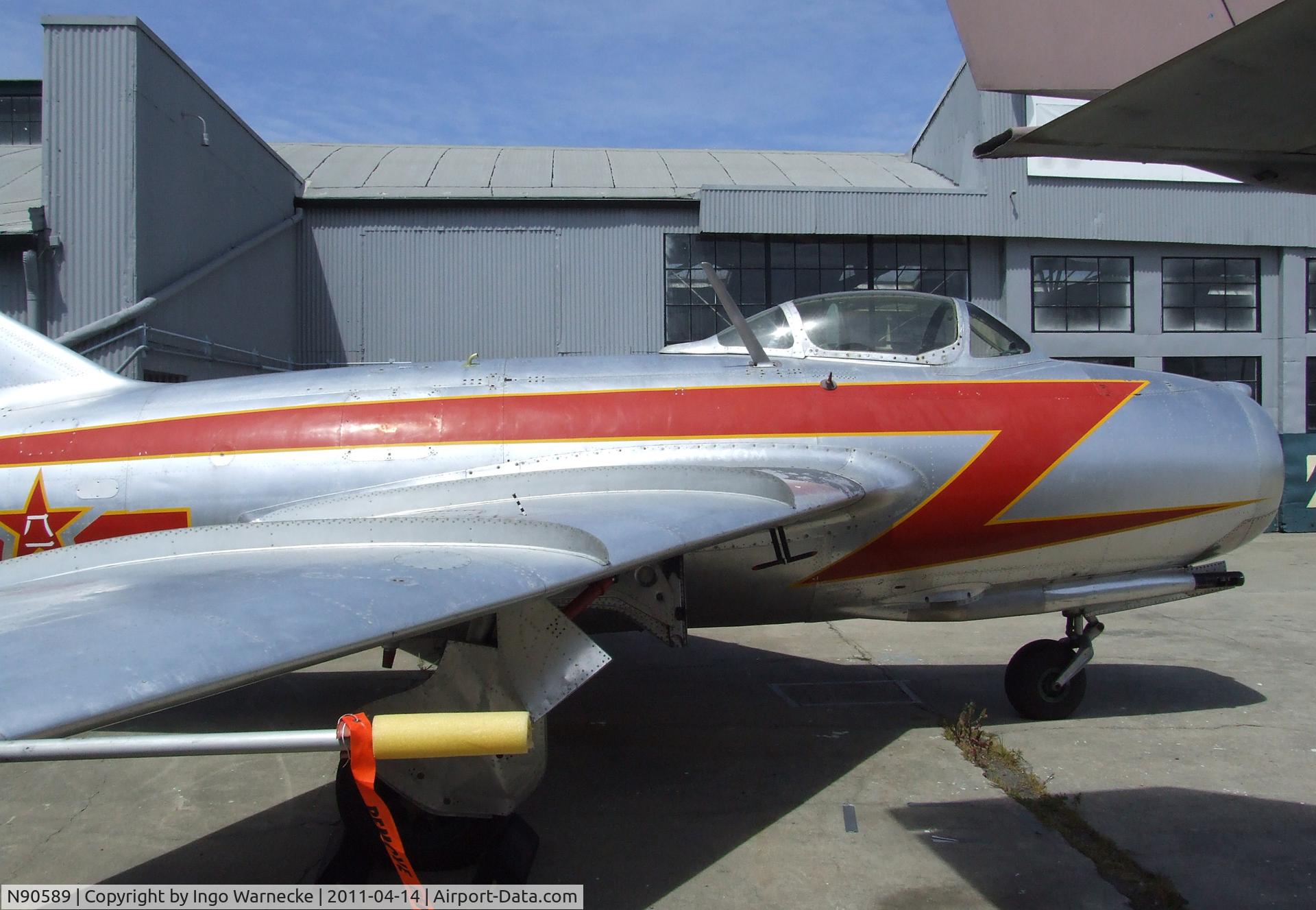 N90589, 1954 Mikoyan-Gurevich MiG-15bis C/N 2292, Mikoyan i Gurevich MiG-15bis FAGOT at the Oakland Aviation Museum, Oakland CA