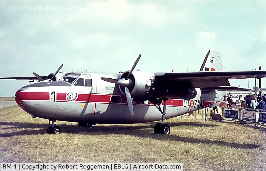 RM-1, 1954 Hunting Percival P-66 Pembroke C51 C/N P66-0014, OT ZAA Belgian Air Force 1960's. Early colours.GOSSELIES.