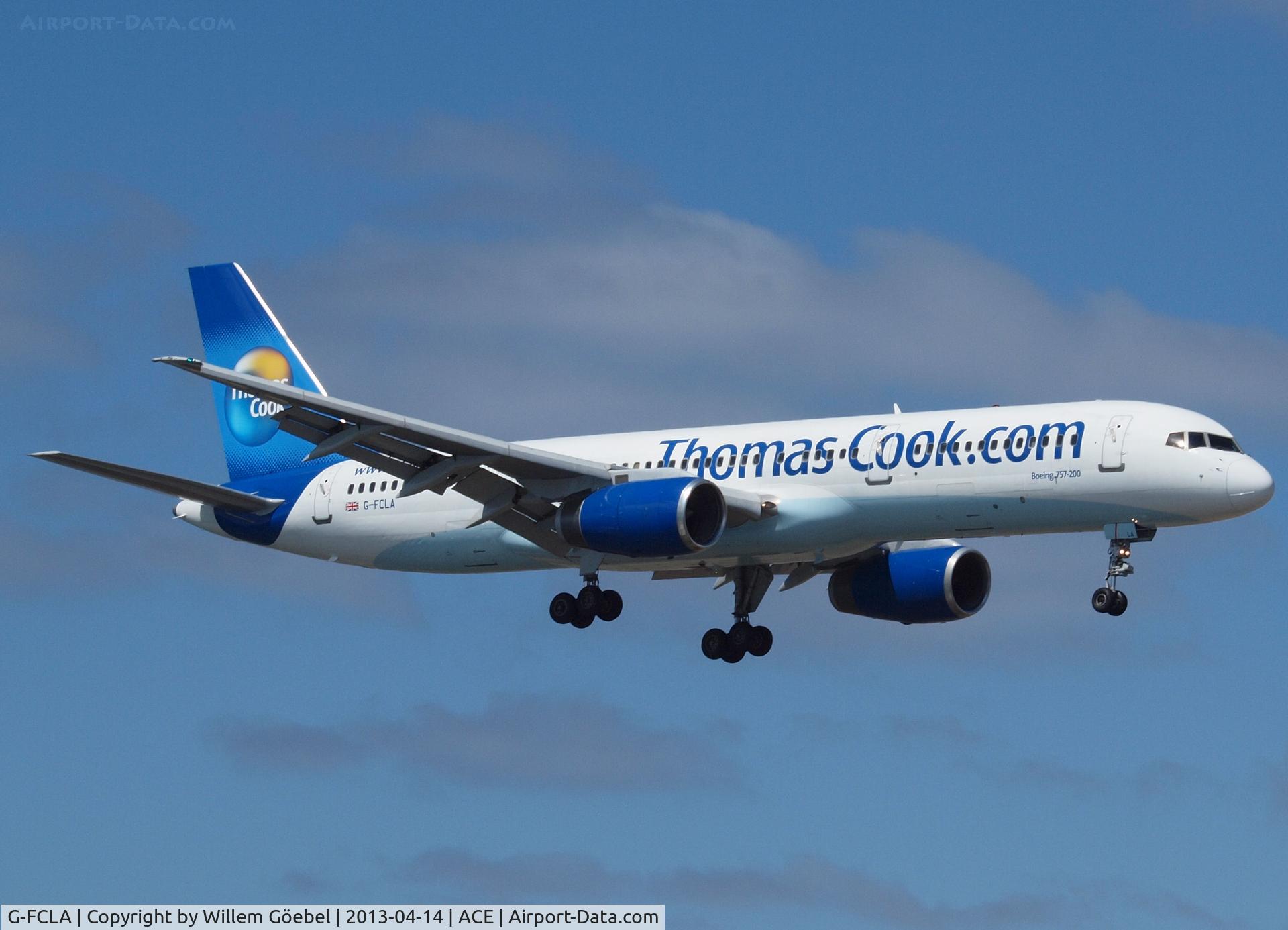 G-FCLA, 1997 Boeing 757-28A C/N 27621, Landing on Airport of Lanzarote