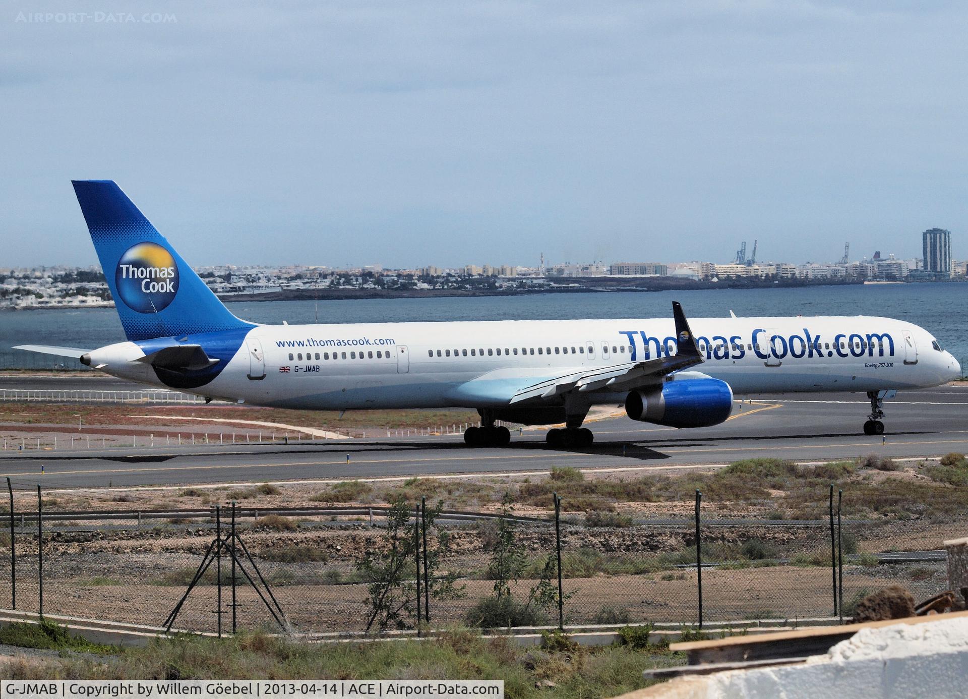 G-JMAB, 2001 Boeing 757-3CQ C/N 32242, Taxi to the runway of Lanzarote Airport
