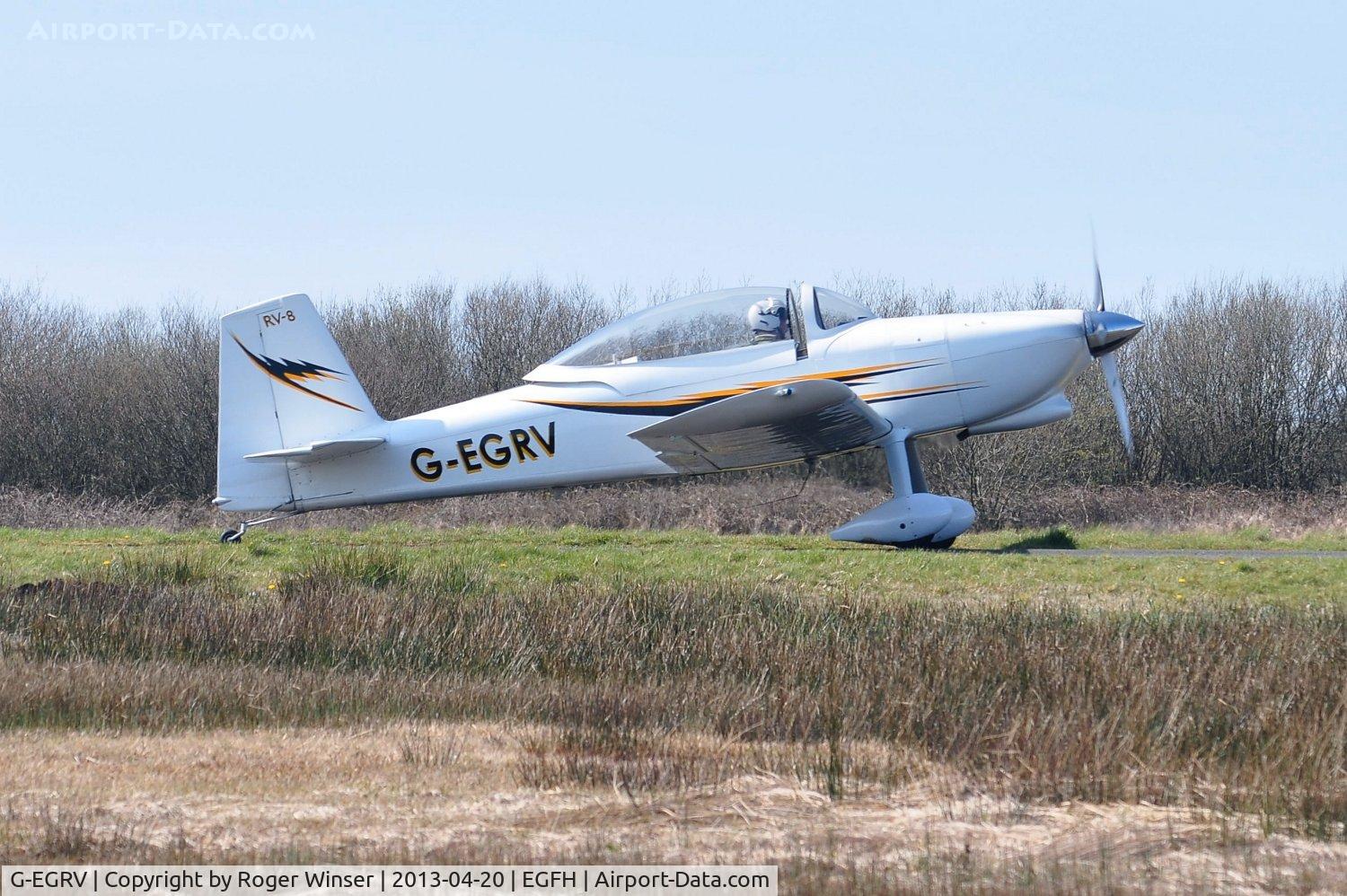 G-EGRV, 2007 Vans RV-8 C/N PFA 303-13639, Resident Vans RV-8 waiting for a departure slot.