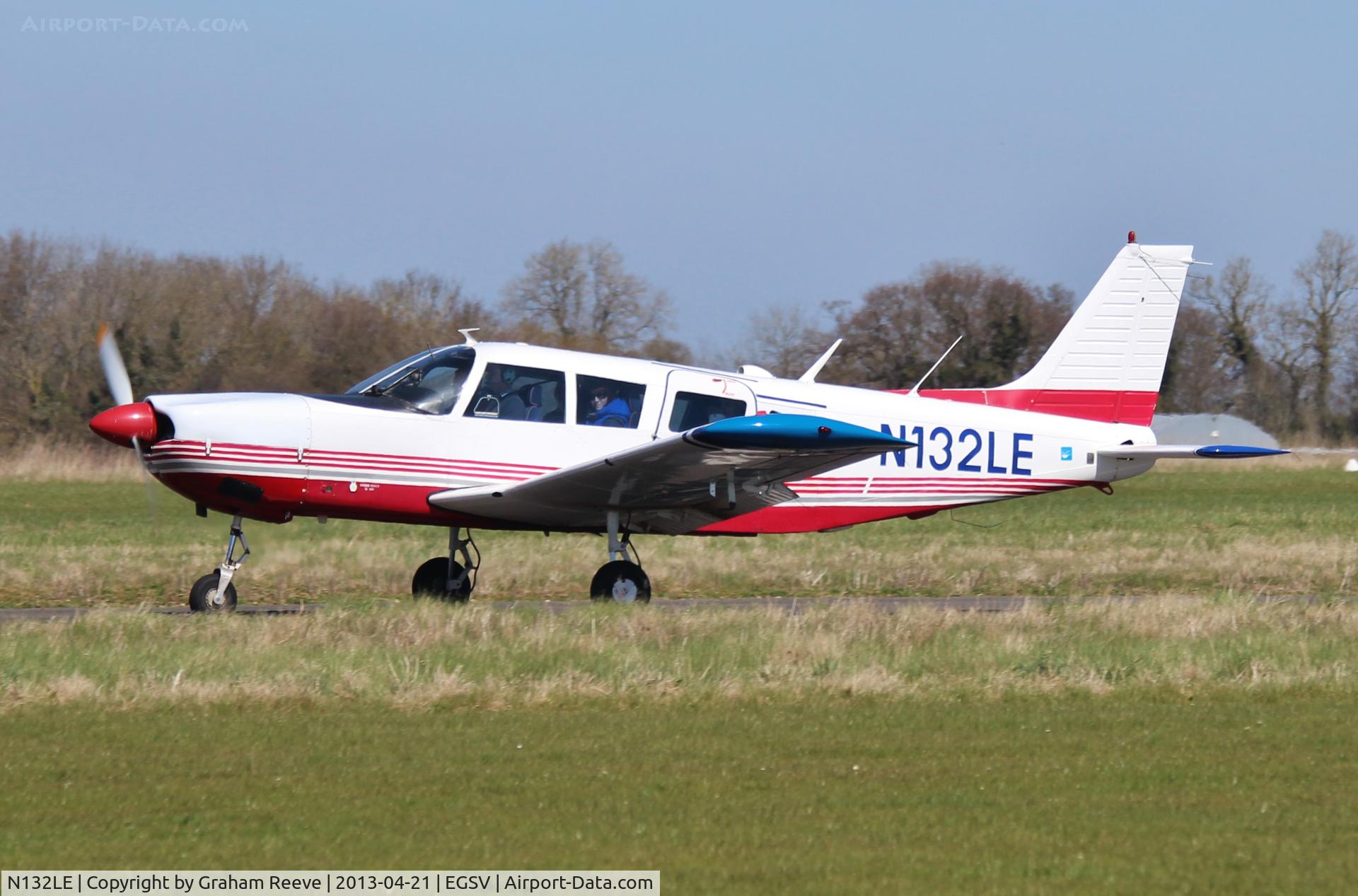 N132LE, 1966 Piper PA-32-300 Cherokee Six Cherokee Six C/N 32-40038, Departing from Old Buckenham.