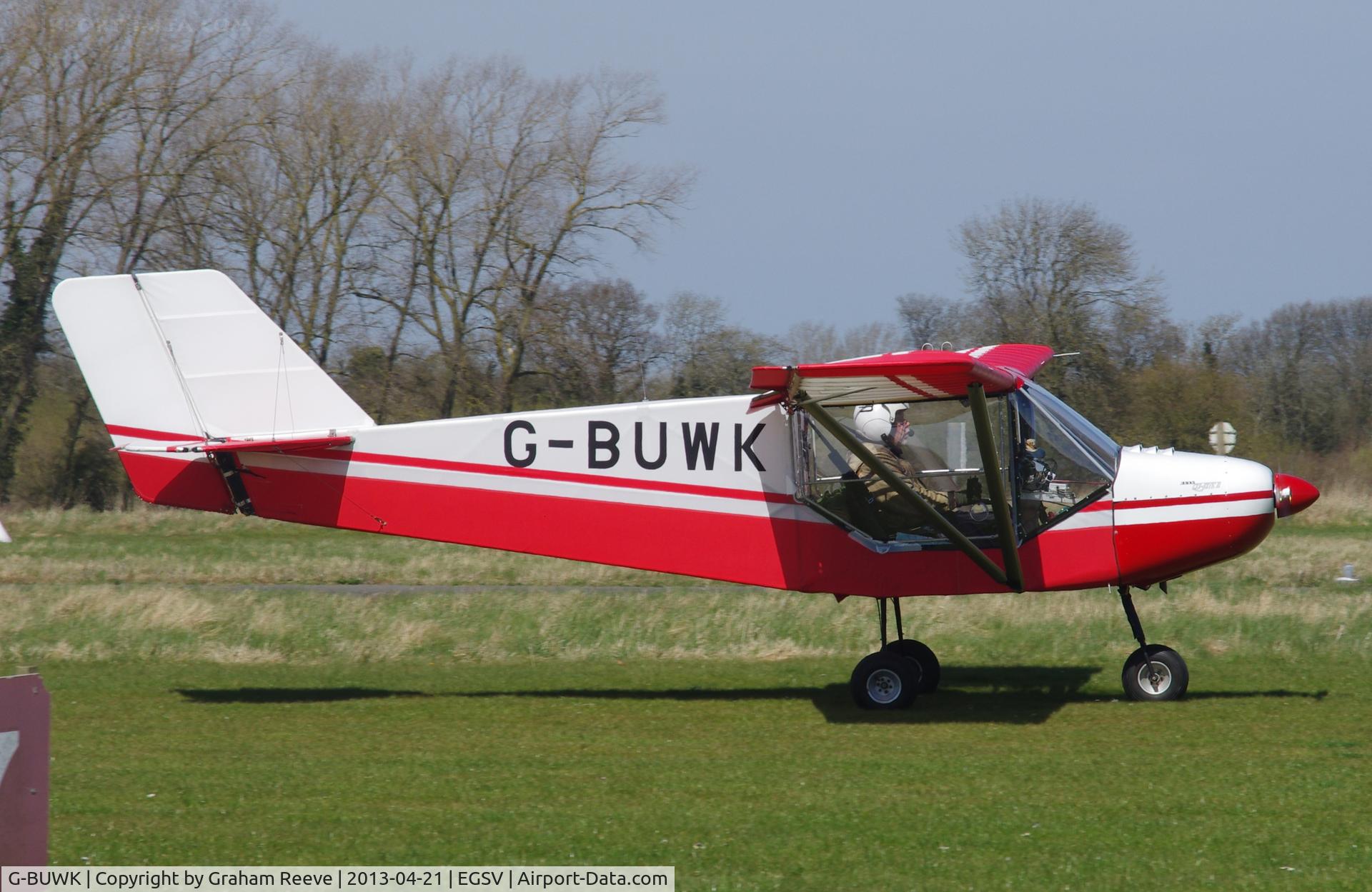G-BUWK, 1993 Rans S-6ES Coyote II C/N PFA 204A-12448, Just landed.