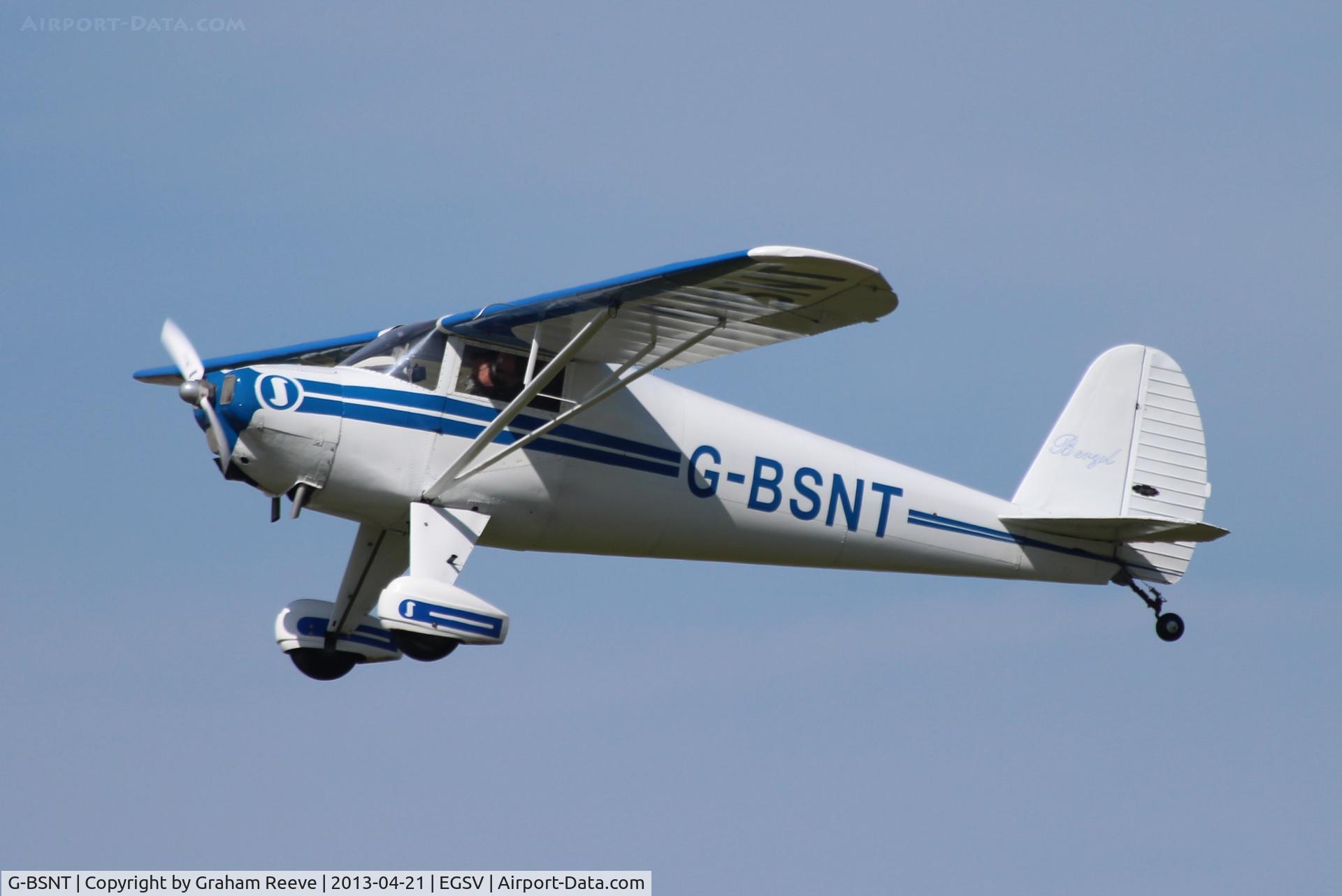 G-BSNT, 1941 Luscombe 8A Silvaire C/N 1679, Just airbourne.