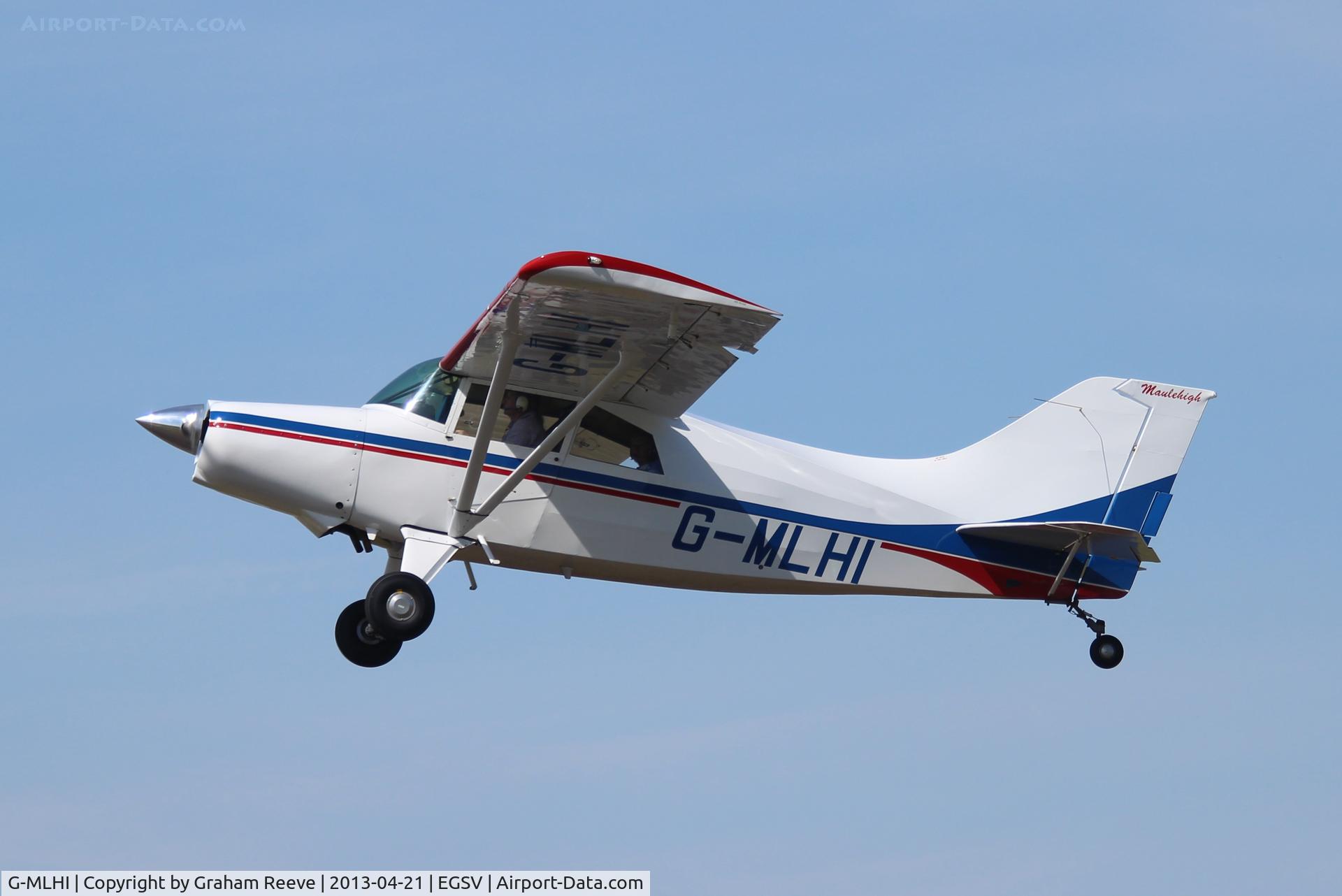 G-MLHI, 1991 Maule MX-7-180 Star Rocket C/N 11073C, Just airbourne.