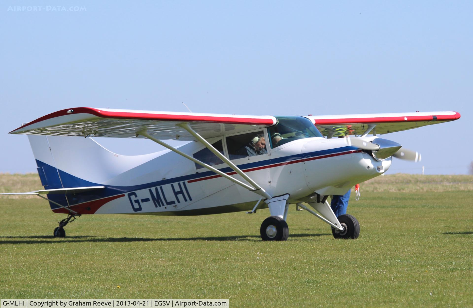 G-MLHI, 1991 Maule MX-7-180 Star Rocket C/N 11073C, Just landed.