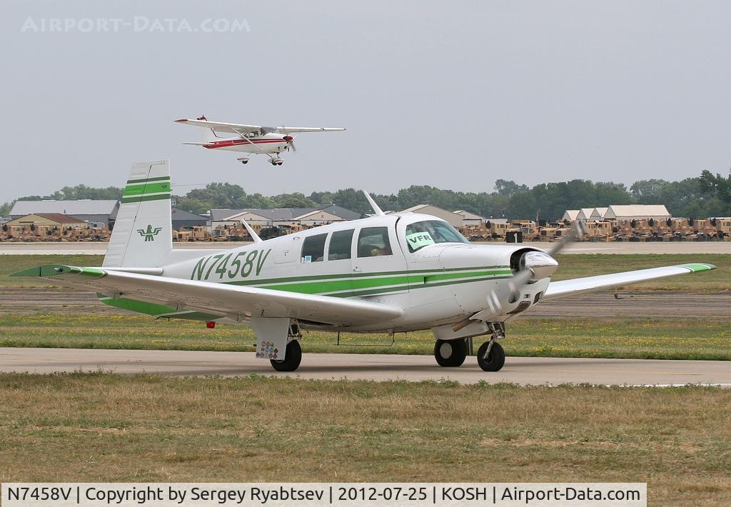 N7458V, 1975 Mooney M20F Executive C/N 22-1235, AirVenture 2012