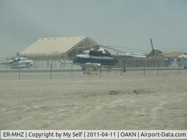 ER-MHZ, Mil Mi-8MTV-1 C/N 96078, Helicopter photographed at Kandahar Air Base, Afghanistan, on April, 11th 2011. Foggy conditions because of the dust always floating in the air.