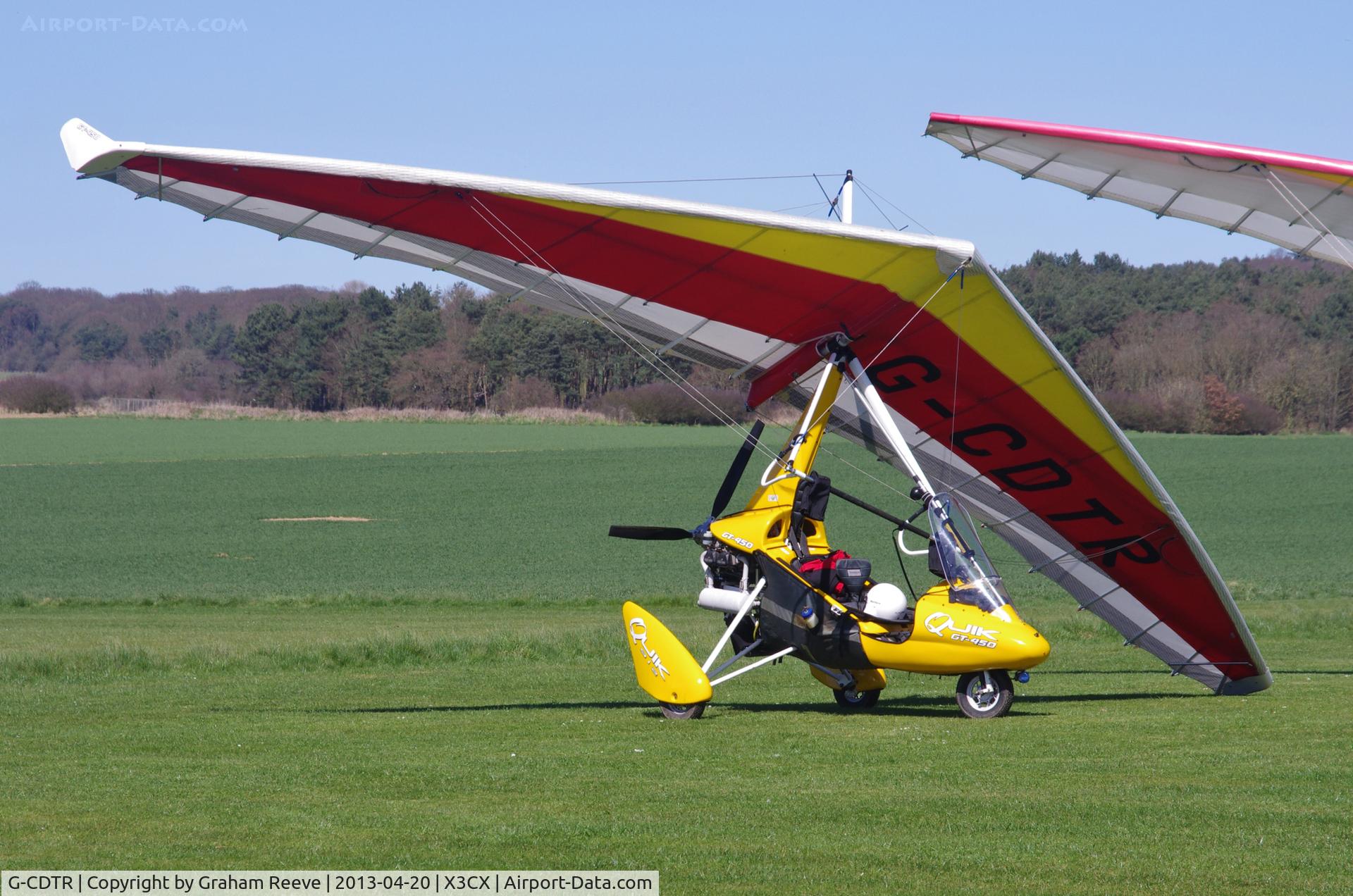 G-CDTR, 2005 P&M Aviation Quik GT450 C/N 8153, Parked at Northrepps.