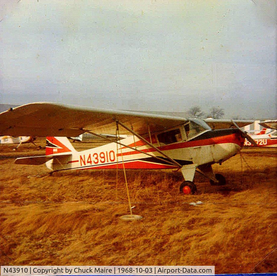 N43910, 1946 Taylorcraft BC12-D C/N 7569, From 1968 when I took my first flying lesson in this plane.