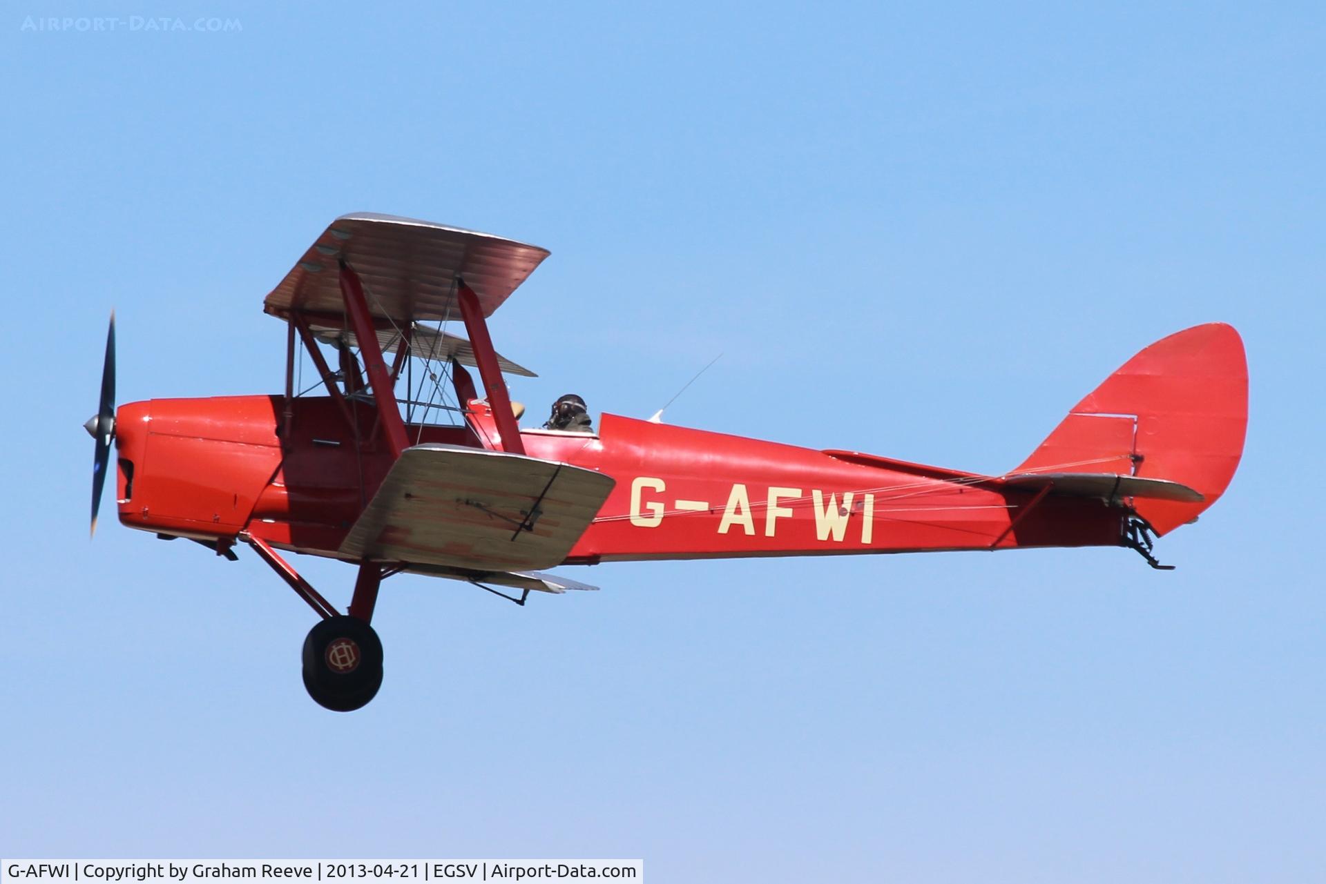 G-AFWI, 1939 De Havilland DH-82A Tiger Moth II C/N 82187, Airbourne at Old Buckenham.