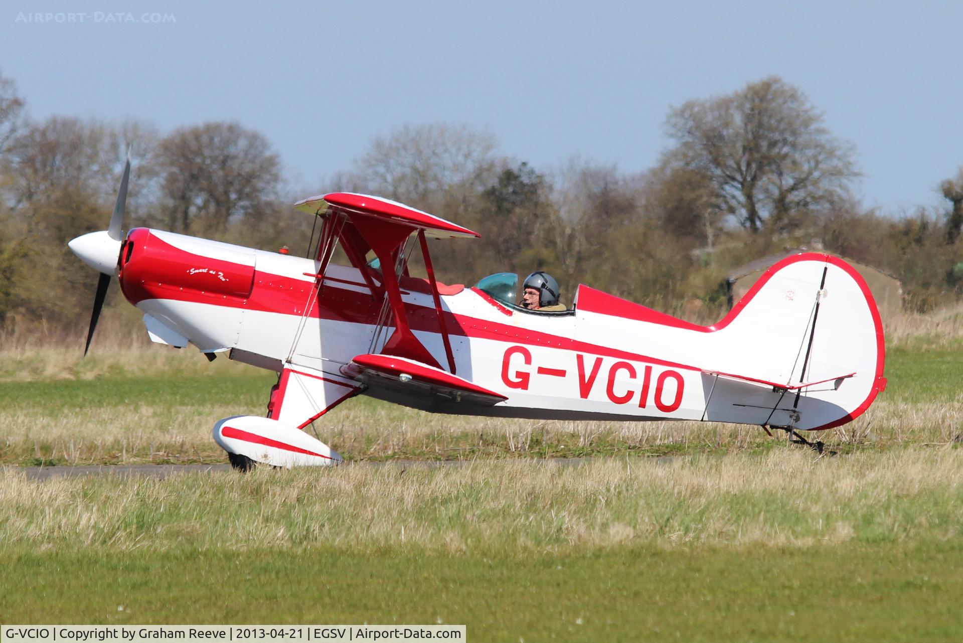 G-VCIO, 1997 EAA Acro Sport II C/N PFA 072A-12388, Just landed.