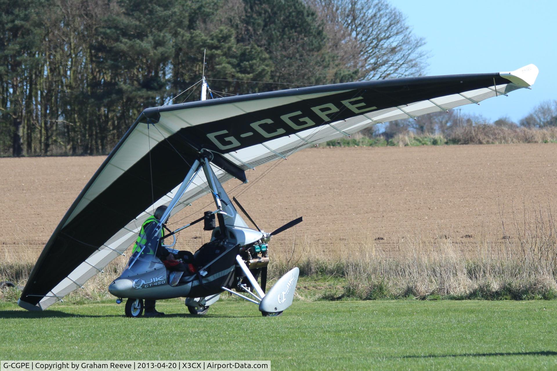 G-CGPE, P&M Aviation Quik GT450 C/N 8537, Just landed.