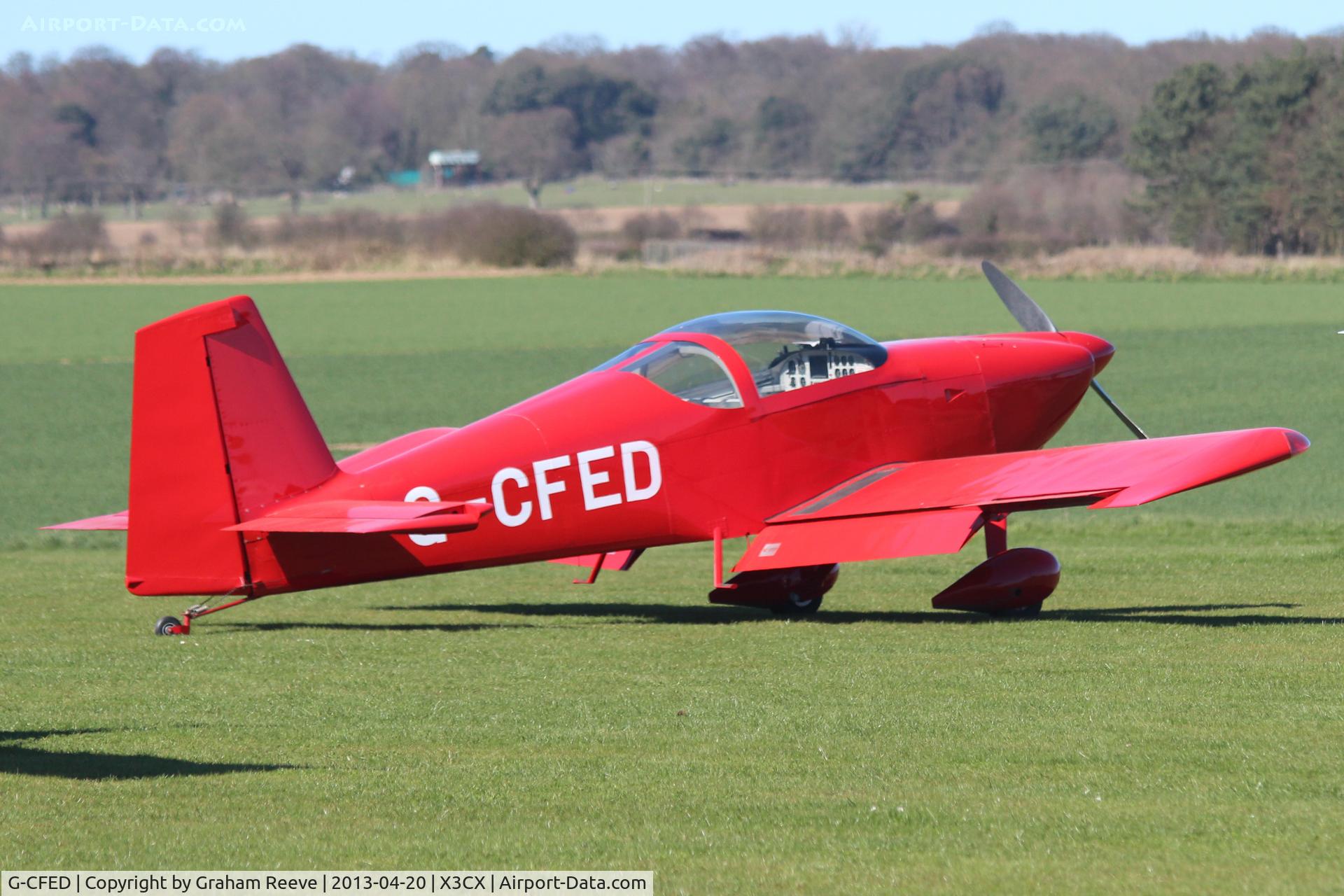 G-CFED, 2008 Van's RV-9 C/N PFA 320-14414, Parked at Northrepps.