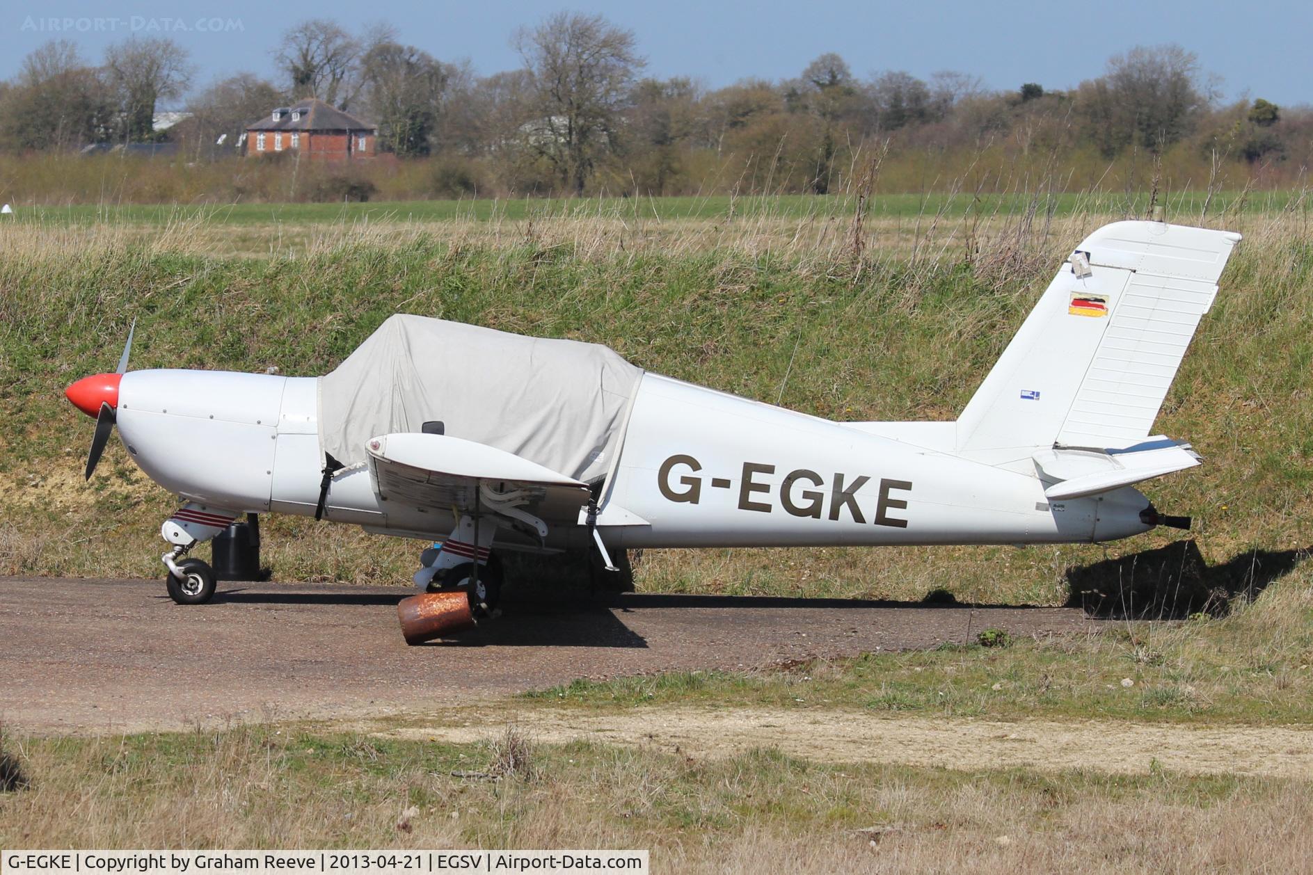 G-EGKE, 1980 Morane-Saulnier MS-893E Rallye 180TS Galerien C/N 3325, Parked at Old Buckenham.