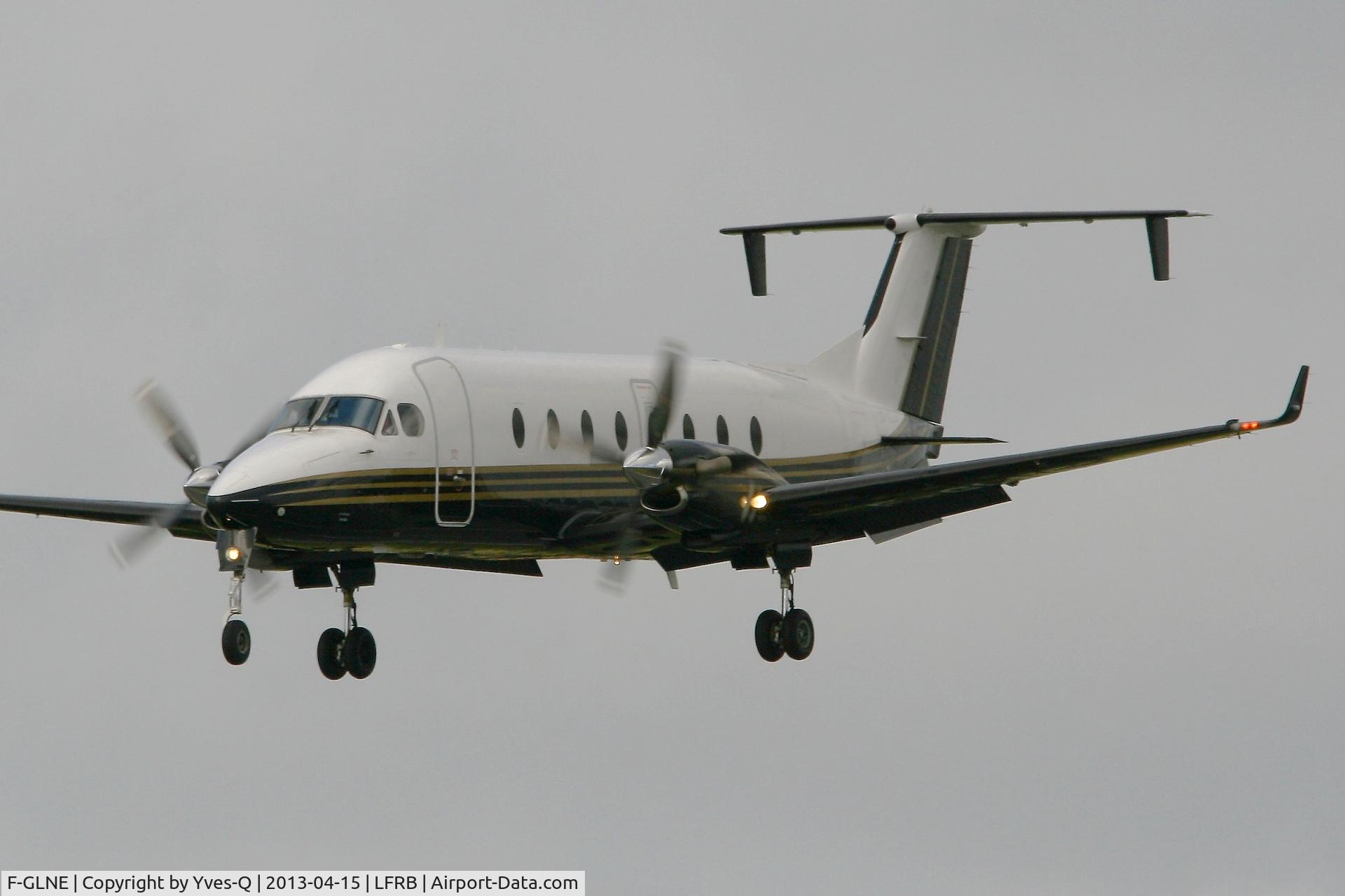 F-GLNE, 1996 Beech 1900D C/N UE-197, Beech 1900D, Twin Jet, On final rwy 25L, Brest-Bretagne Airport (LFRB-BES)