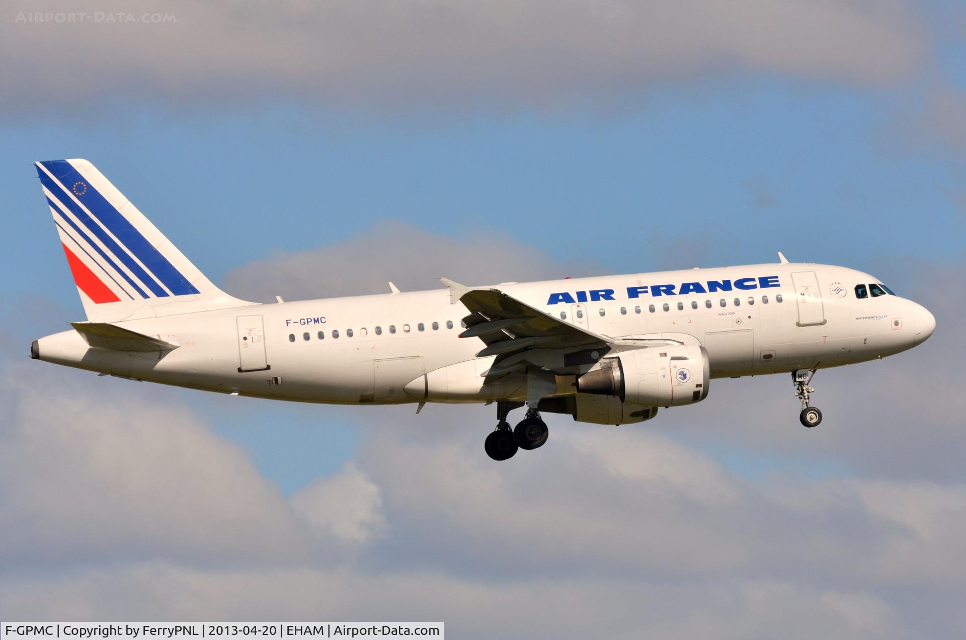 F-GPMC, 1996 Airbus A319-113 C/N 608, AF A319 landing
