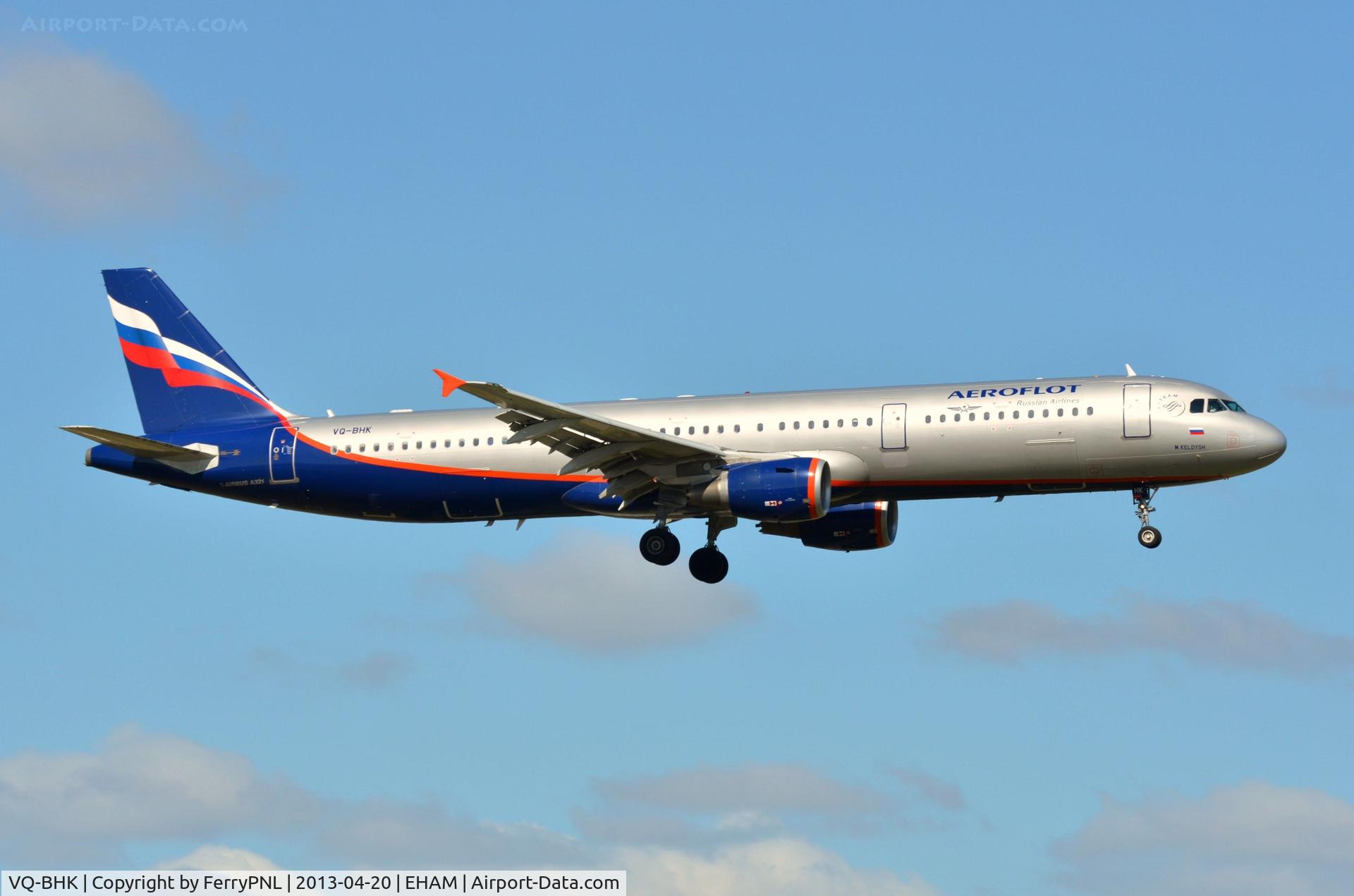 VQ-BHK, 2010 Airbus A321-211 C/N 4461, Aeroflot A321