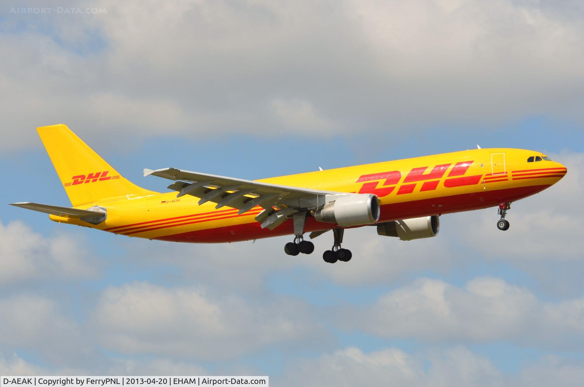 D-AEAK, 1992 Airbus A300B4-622R(F) C/N 670, Ex JAL A300-600 now converted to freighter for DHL