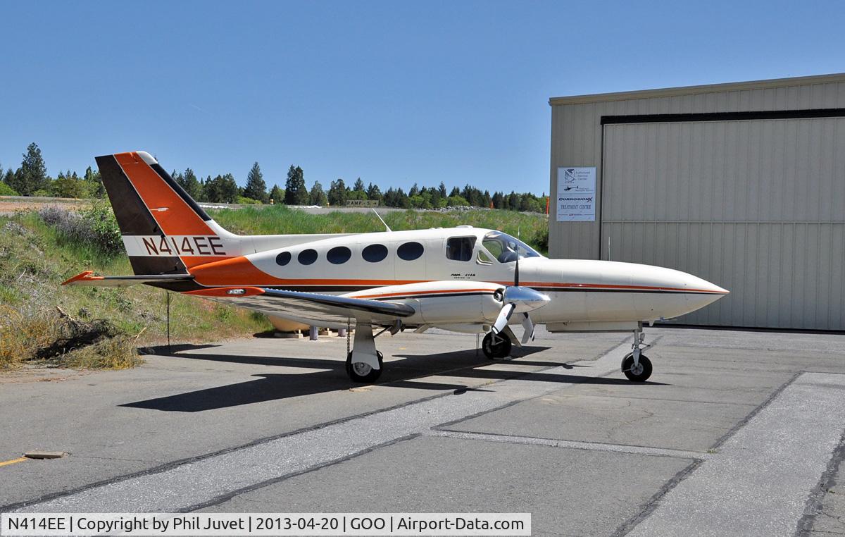 N414EE, Cessna 414A Chancellor C/N 414A0283, Parked at Nevada County Air Park, Grass Valley, CA.