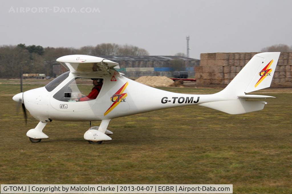 G-TOMJ, 2003 Flight Design CT2K C/N 7975, Flight Design CT2K at The Real Aeroplane Club's Spring Fly-In, Breighton Airfield, April 2013.
