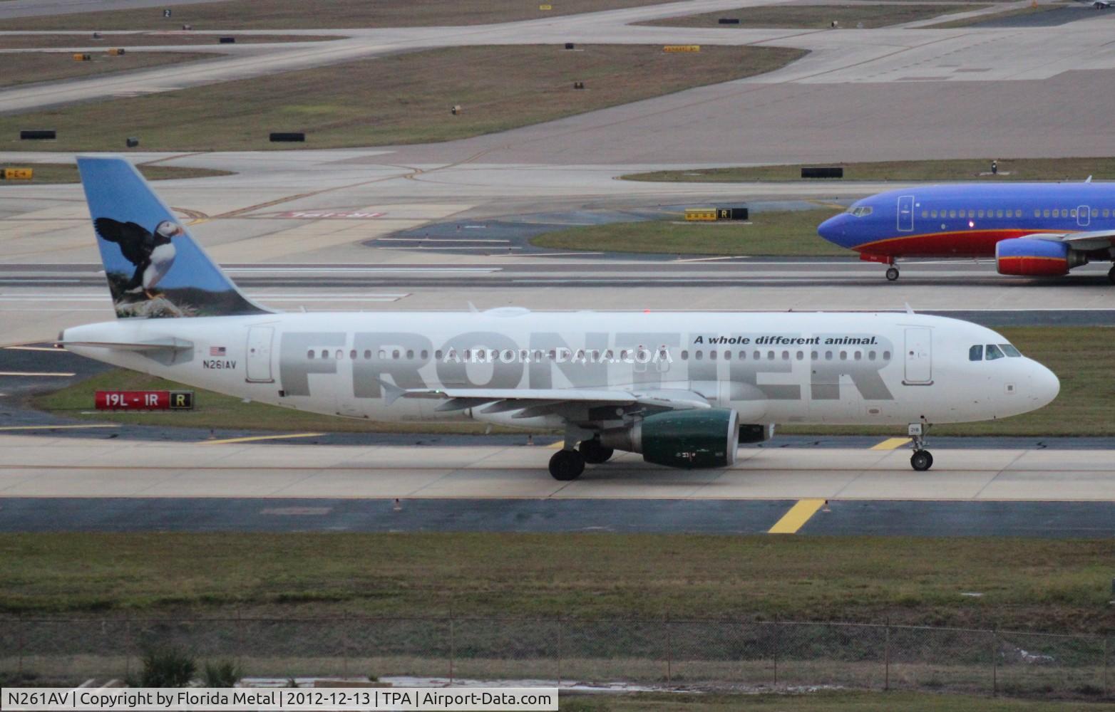 N261AV, 2001 Airbus A320-214 C/N 1615, Frontier Puffin A320 - been re-registered N218FR since photo was taken