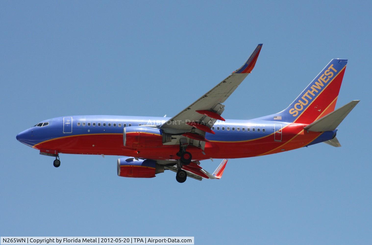 N265WN, 2007 Boeing 737-7H4 C/N 32522, Southwest 737
