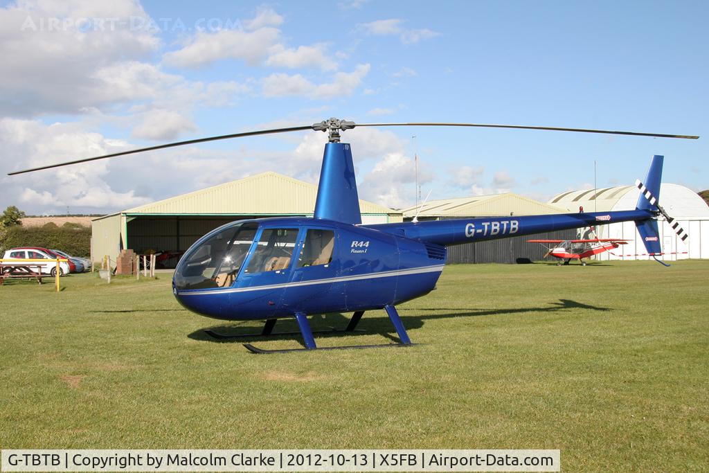 G-TBTB, 2006 Robinson R44 Raven C/N 1559, Robinson R44 Raven at Fishburn Airfield, October 2012.