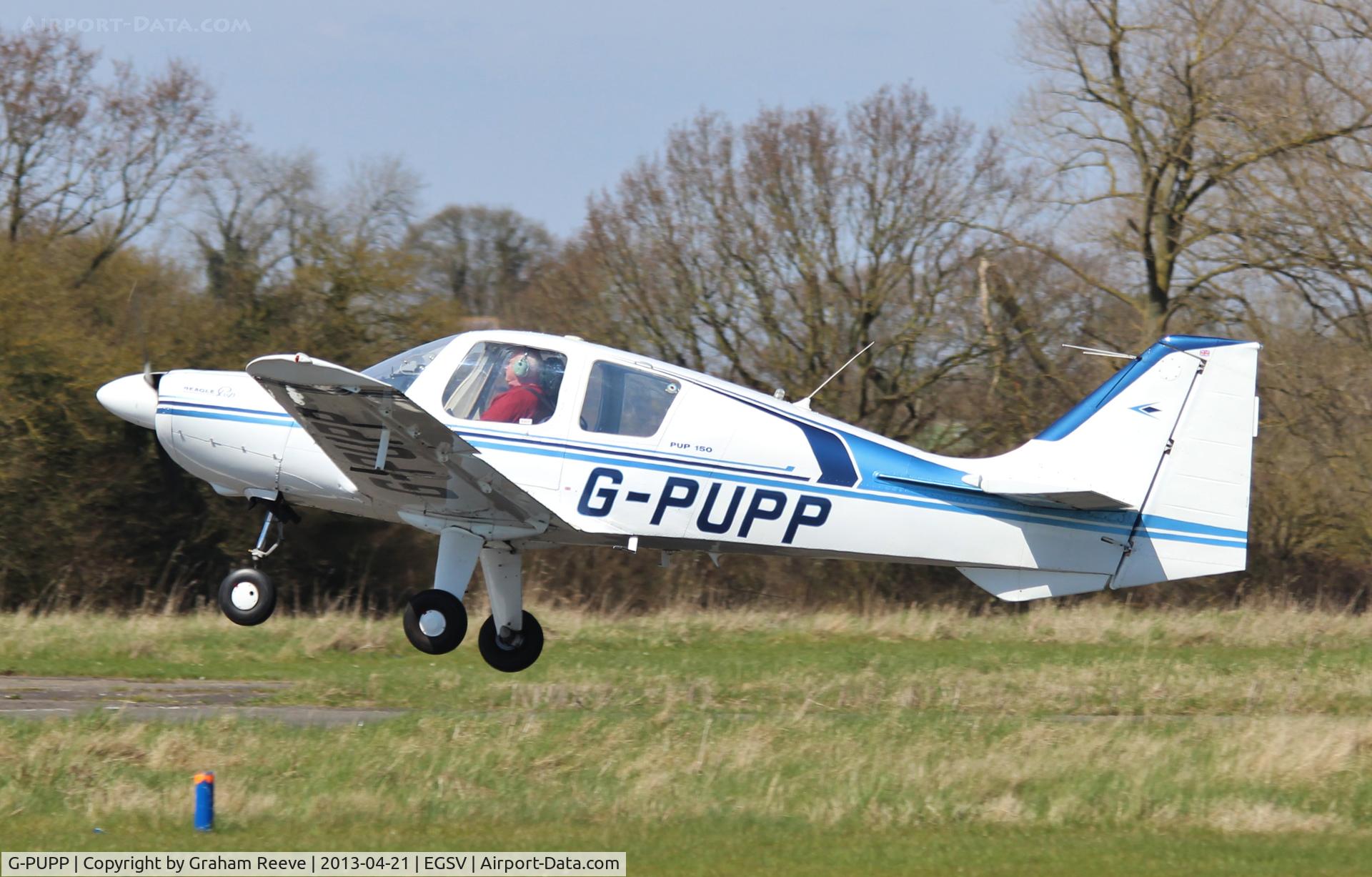 G-PUPP, 1973 Beagle B-121 Pup Series 2 (Pup 150) C/N B121-174, Just airbourne.