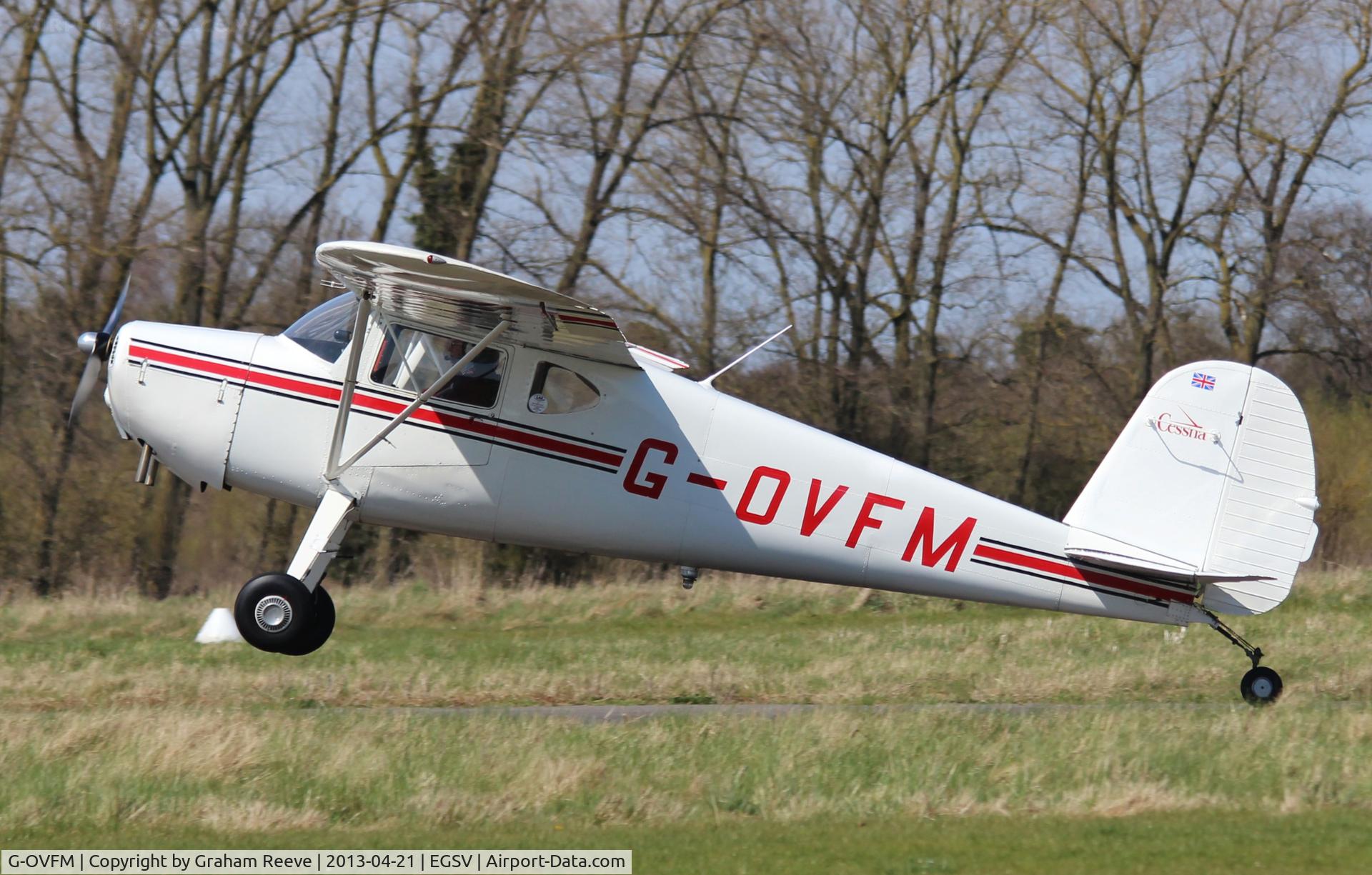 G-OVFM, 1948 Cessna 120 C/N 14720, Just getting airbourne.