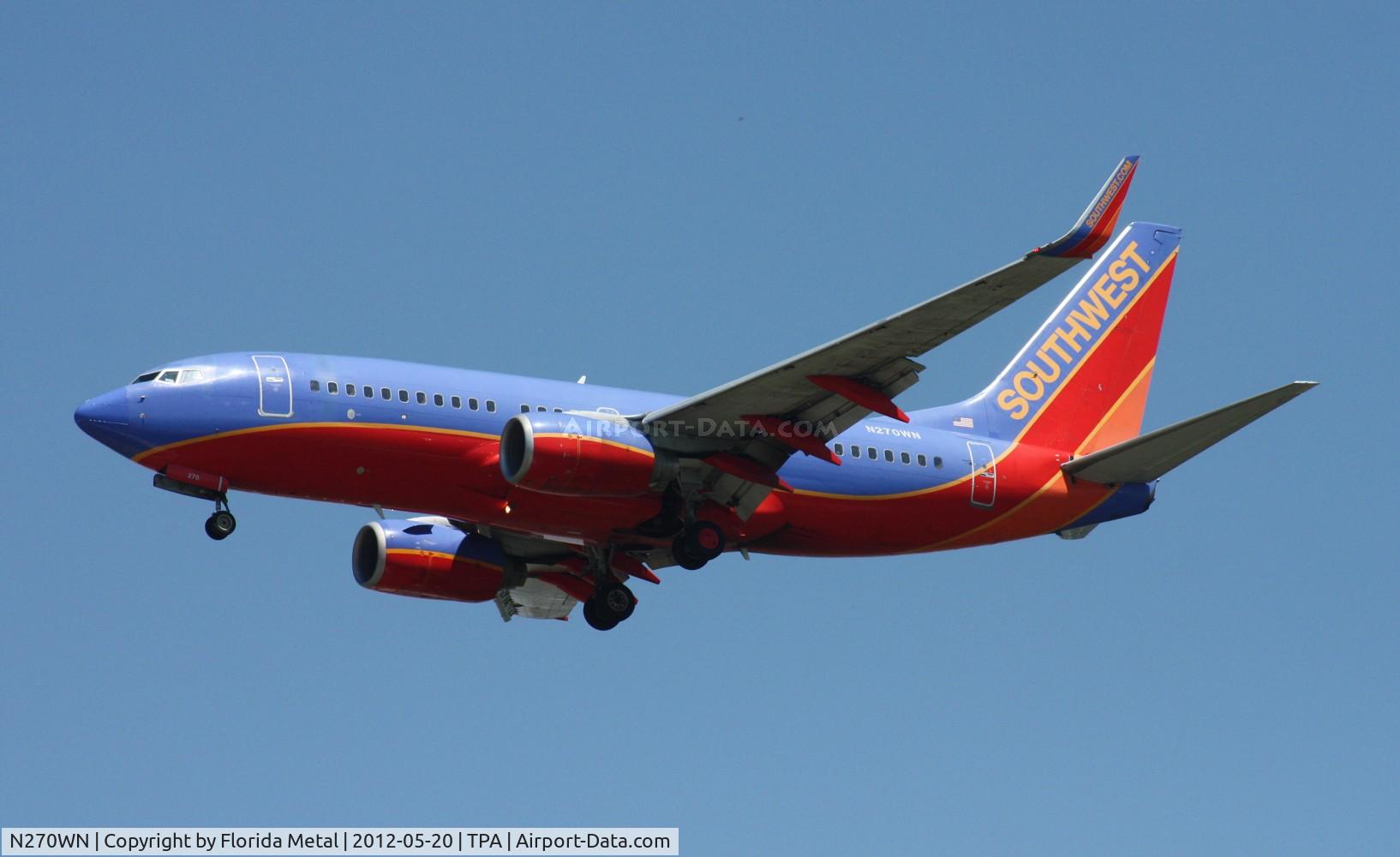 N270WN, 1998 Boeing 737-705 C/N 29089, Southwest 737