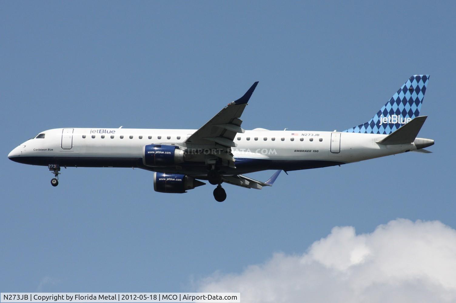 N273JB, 2007 Embraer ERJ-190-100 IGW 190AR C/N 19000073, Jet Blue E190