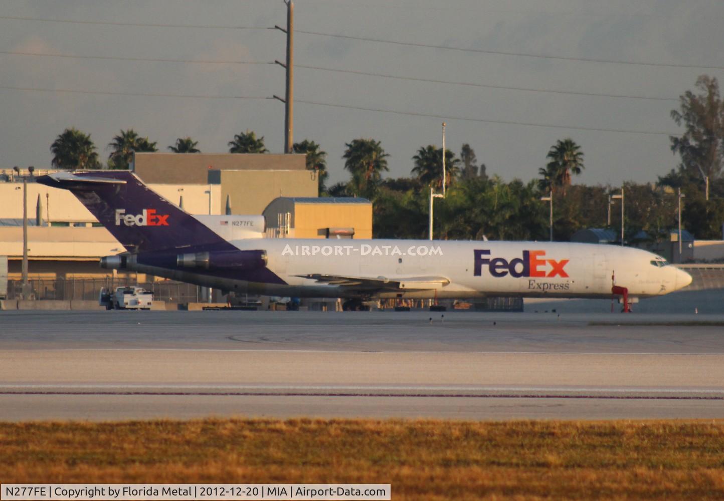 N277FE, 1980 Boeing 727-233F C/N 22042, Fed Ex 727 hasn't moved for a couple years