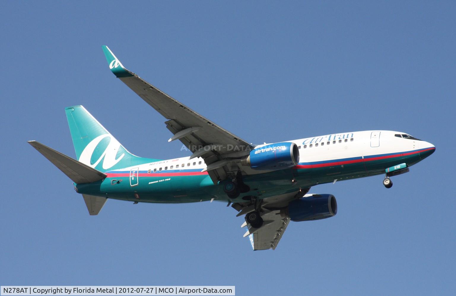 N278AT, 2005 Boeing 737-76N C/N 32665, Air Tran 737