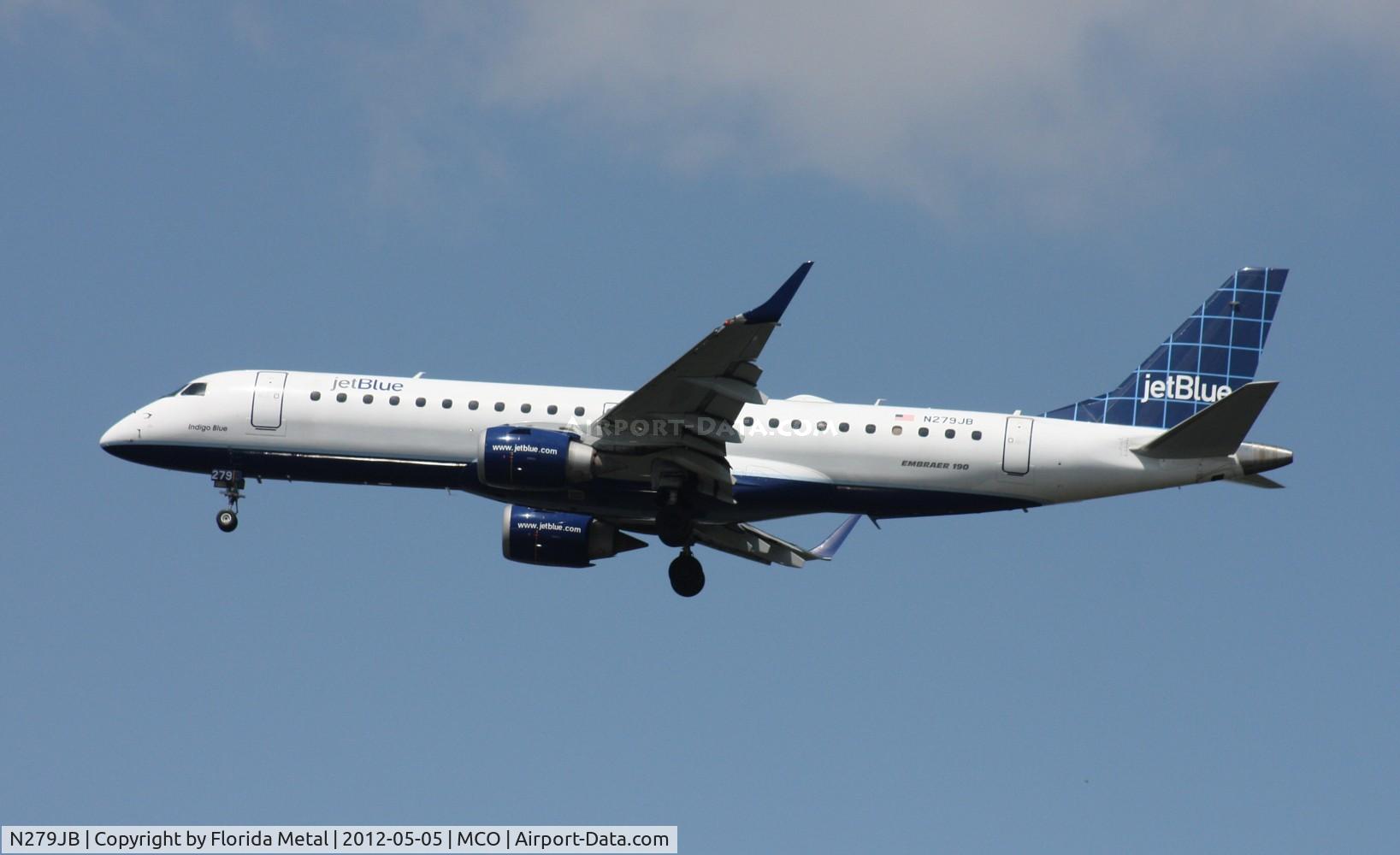 N279JB, 2007 Embraer 190AR (ERJ-190-100IGW) C/N 19000090, Jet Blue E190