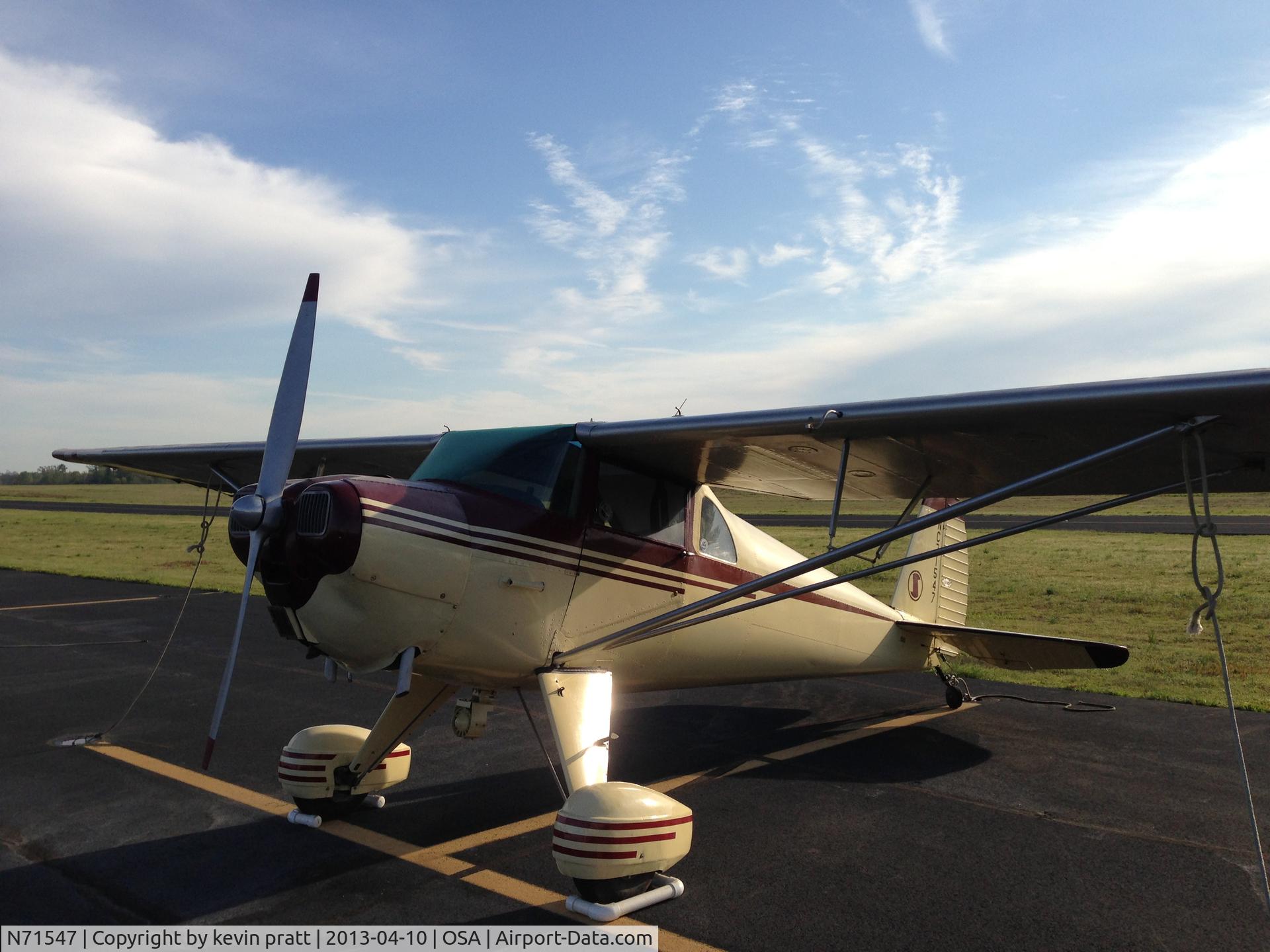 N71547, 1946 Luscombe 8A C/N 2974, at Mount Pleasant Texas