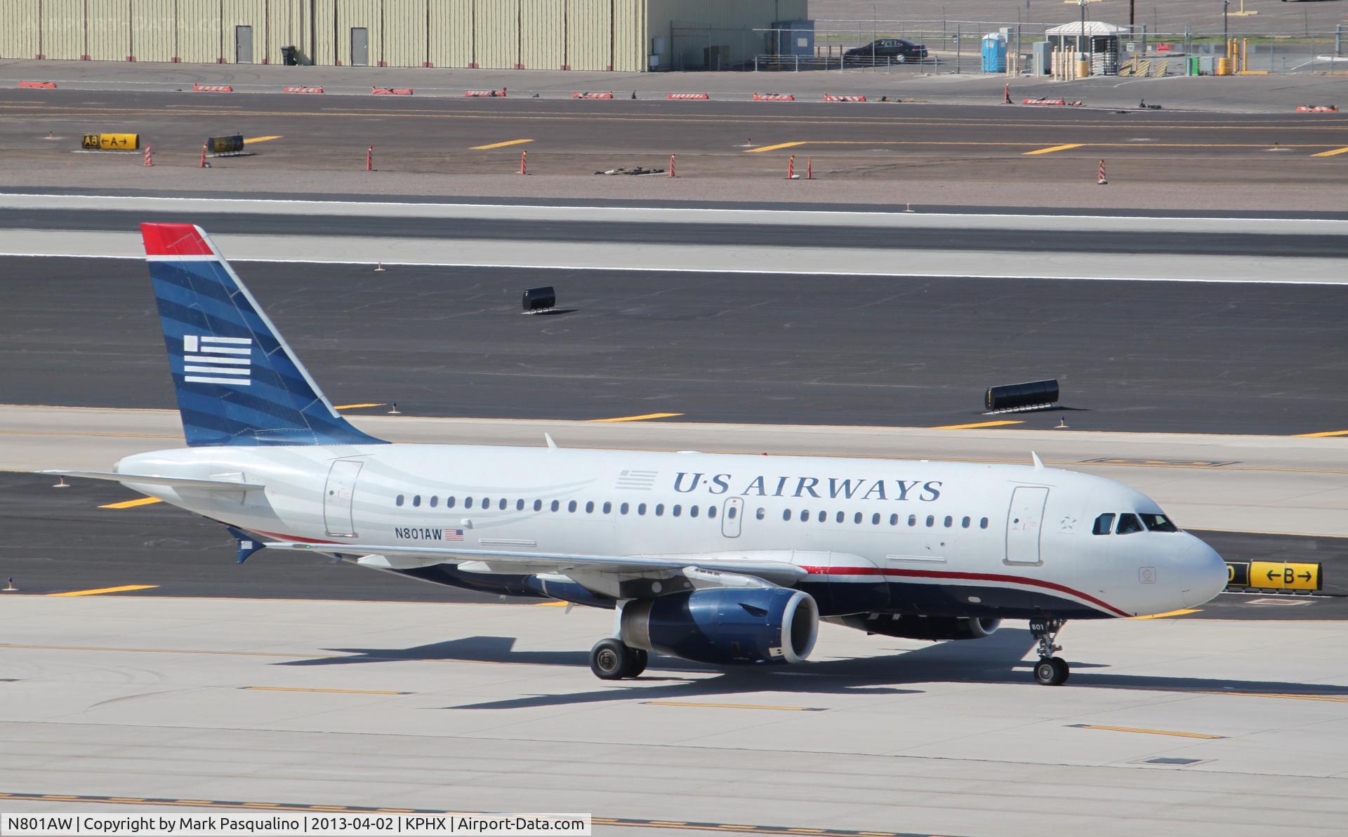 N801AW, 1998 Airbus A319-132 C/N 0889, Airbus A319