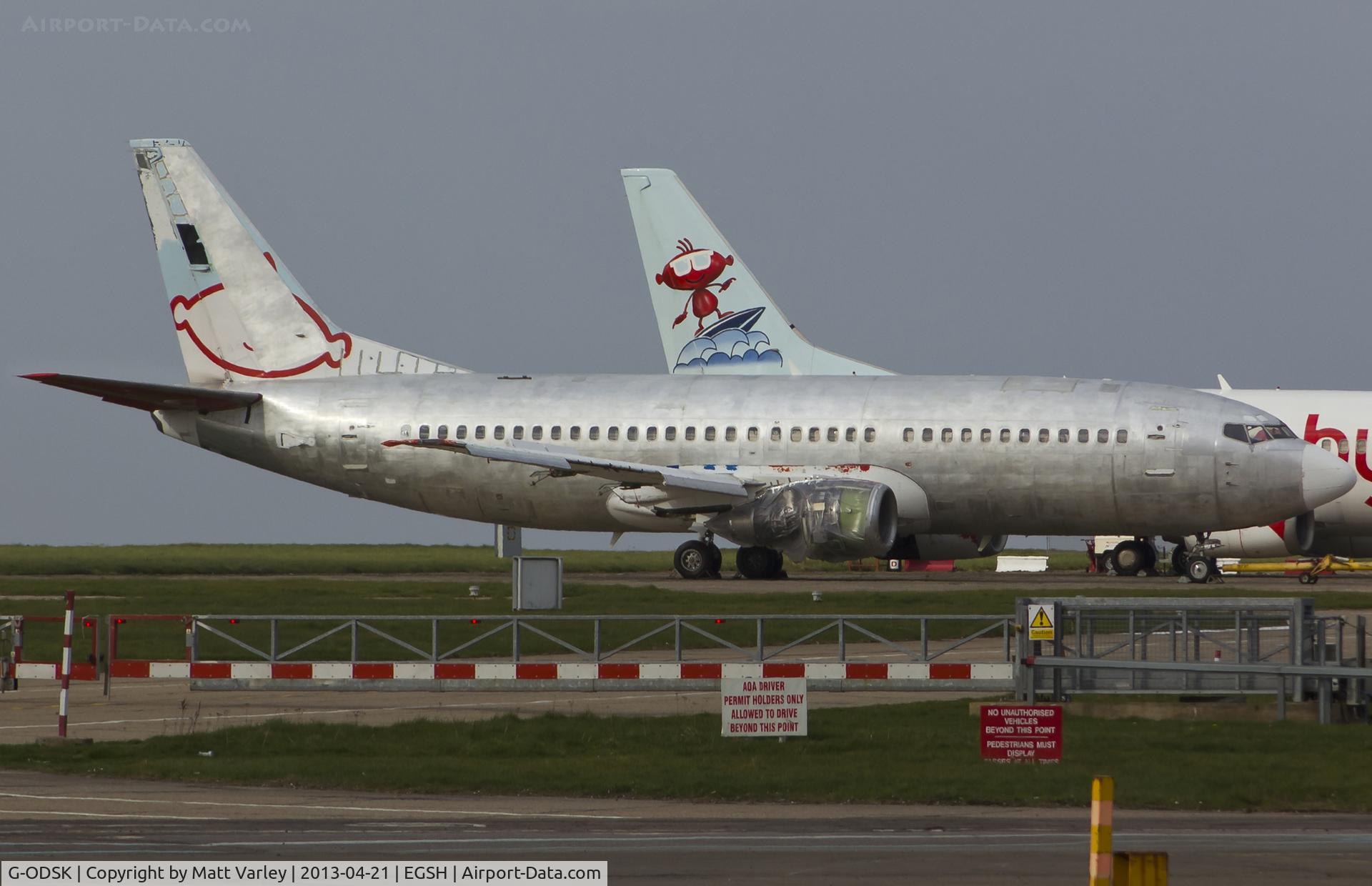 G-ODSK, 1997 Boeing 737-37Q C/N 28537, Sat on stand 9.