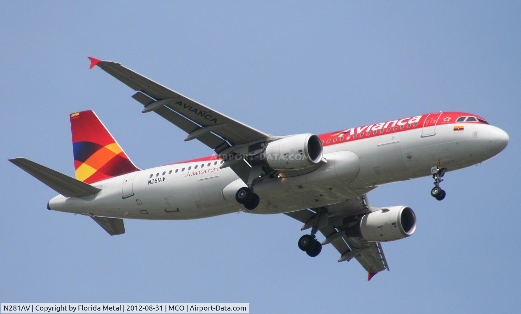 N281AV, 2010 Airbus A320-214 C/N 4281, Avianca A320