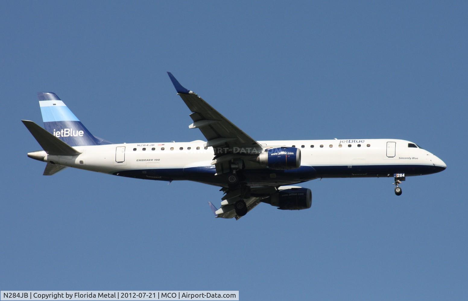 N284JB, 2008 Embraer 190AR (ERJ-190-100IGW) C/N 19000144, Jet Blue E190