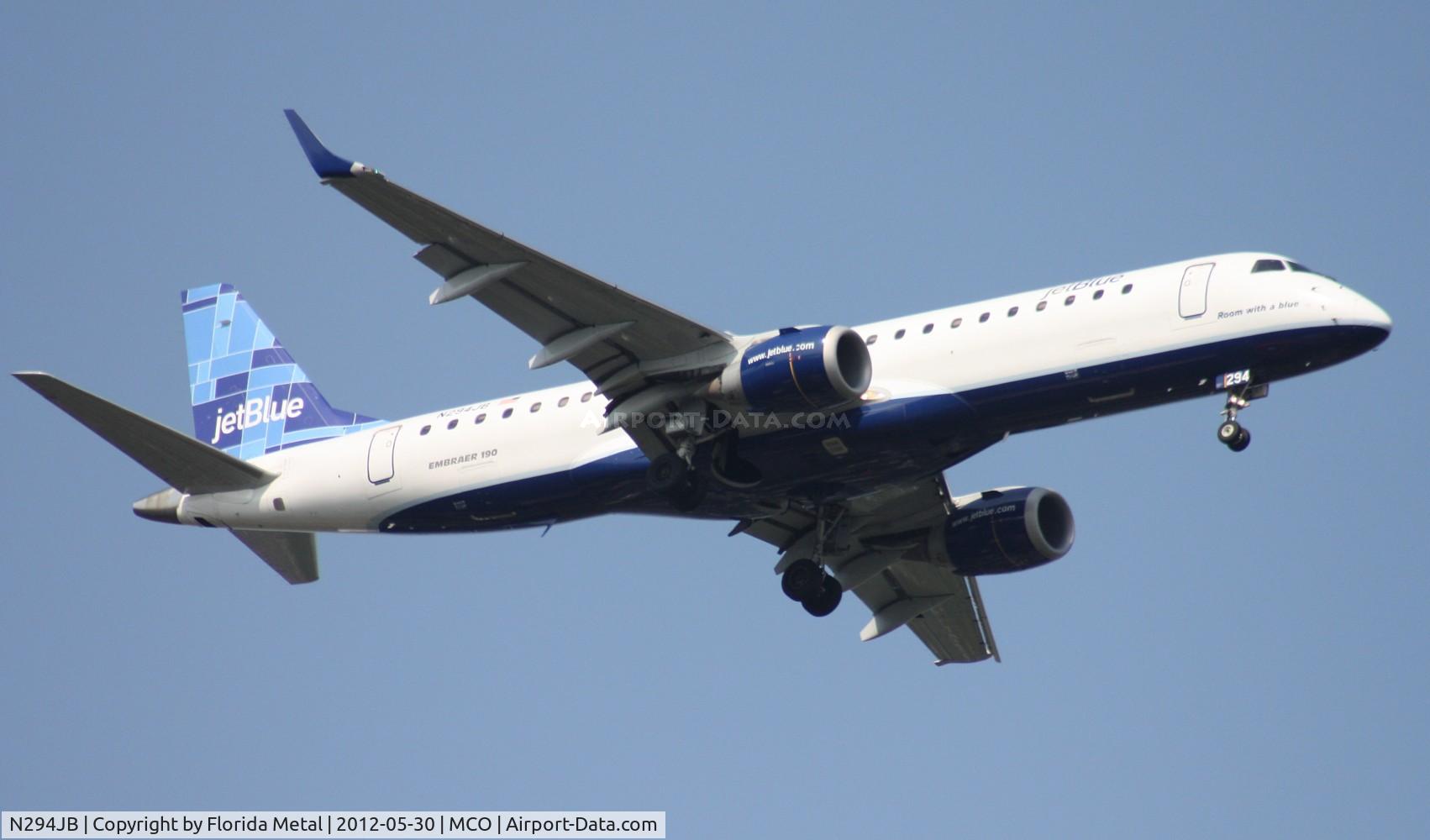 N294JB, 2008 Embraer ERJ-190-100 IGW 190AR C/N 19000185, Jet Blue E190