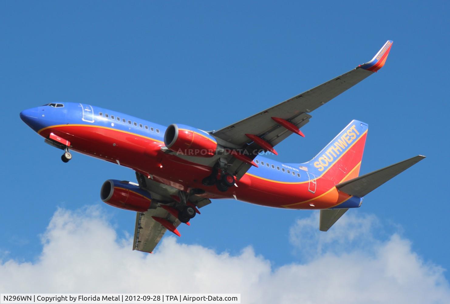 N296WN, 2007 Boeing 737-7H4 C/N 36613, Southwest 737