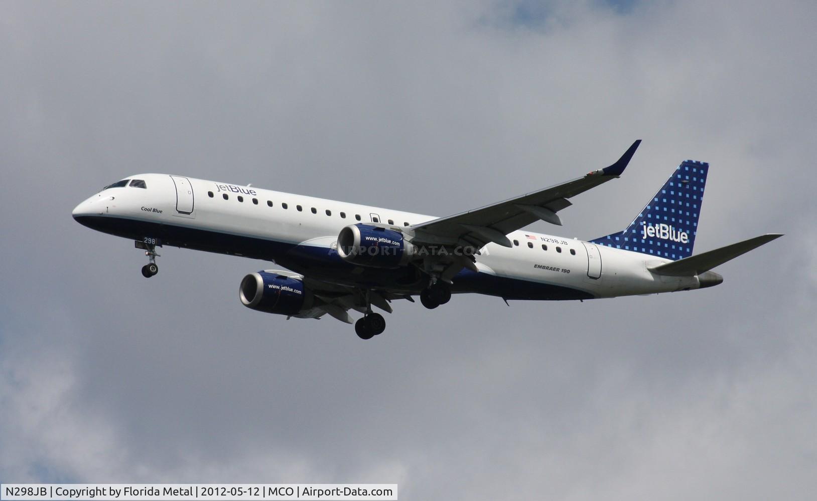 N298JB, 2009 Embraer 190AR (ERJ-190-100IGW) C/N 19000249, Jet Blue E190