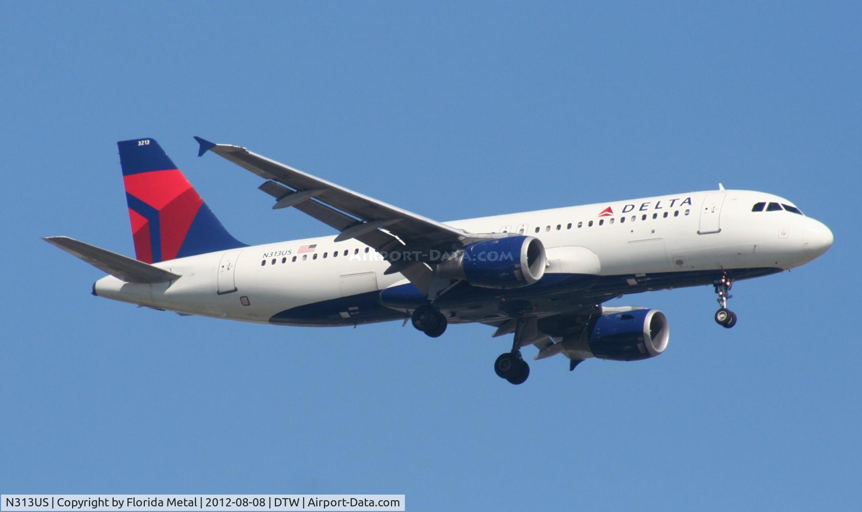 N313US, 1990 Airbus A320-211 C/N 153, Delta A320
