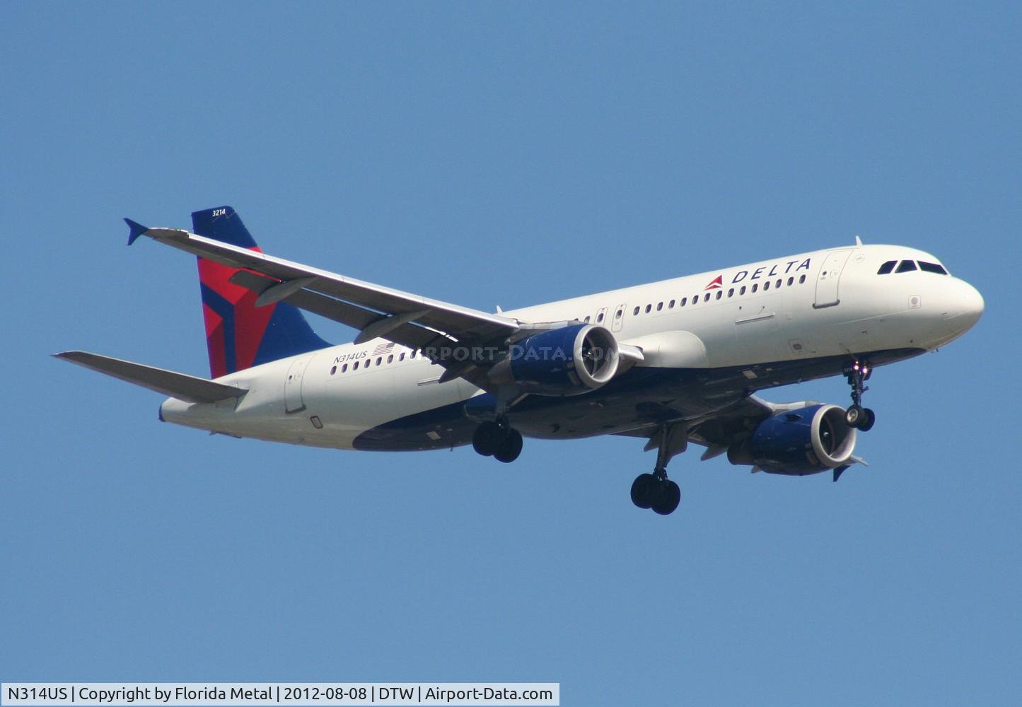 N314US, 1991 Airbus A320-211 C/N 160, Delta A320