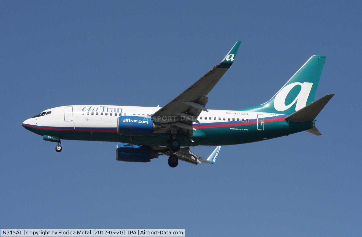 N315AT, 2007 Boeing 737-7BD C/N 35788, Air Tran 737