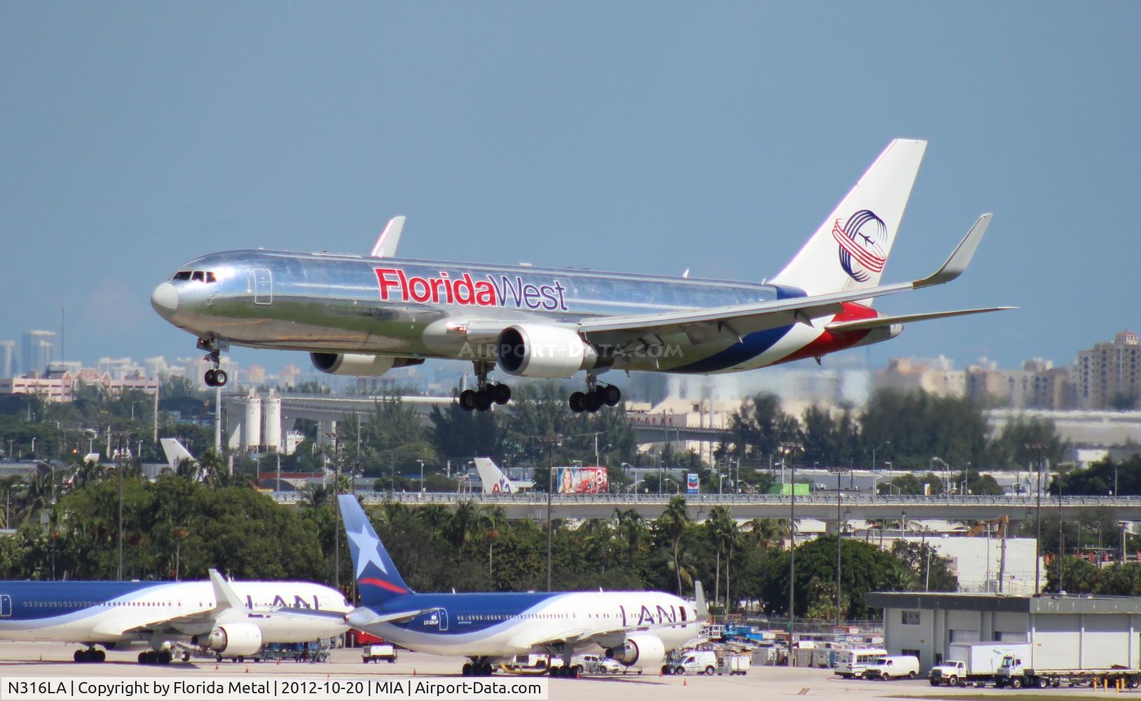 N316LA, 2001 Boeing 767-316F C/N 30842, Florida West 767