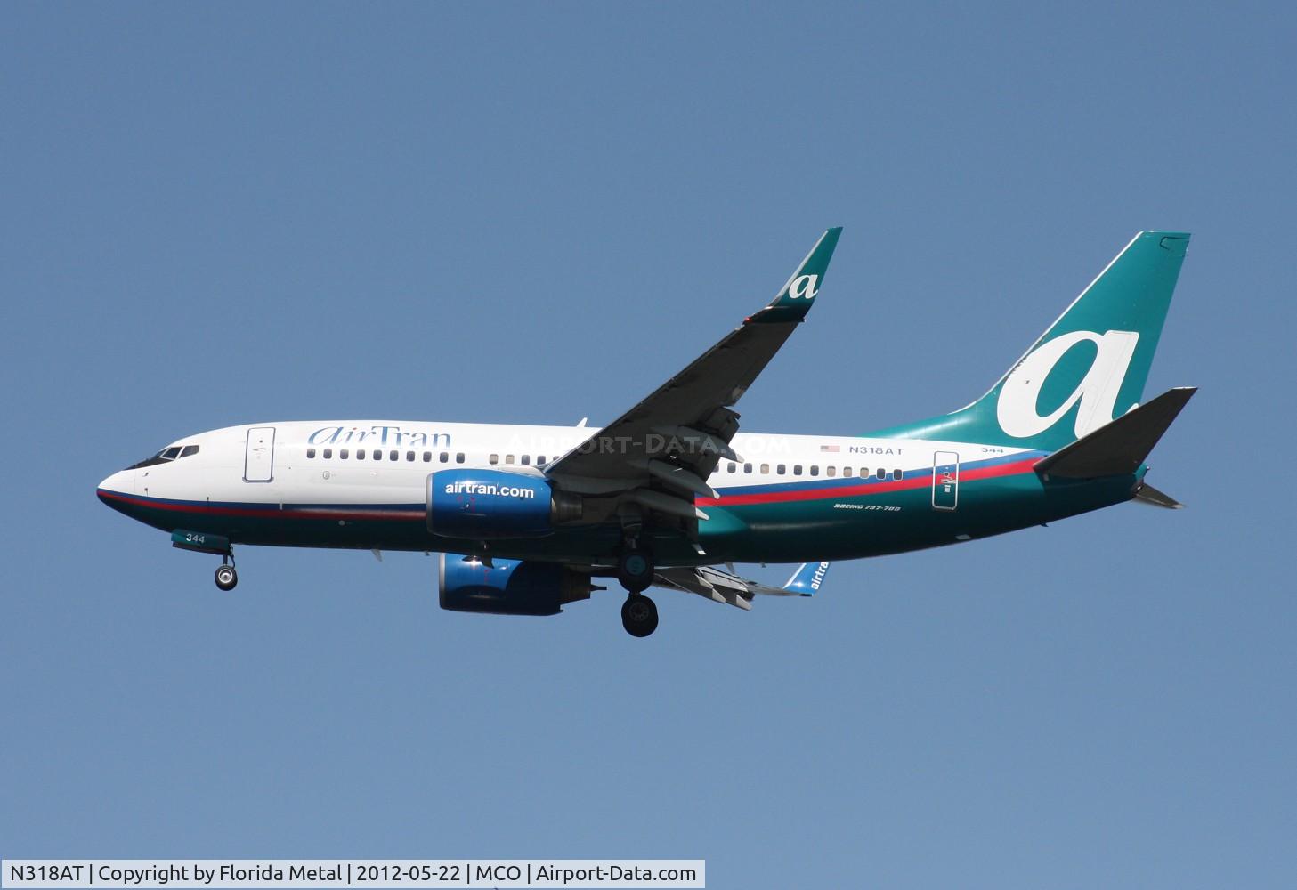 N318AT, 2007 Boeing 737-7BD C/N 33931, Air Tran 737