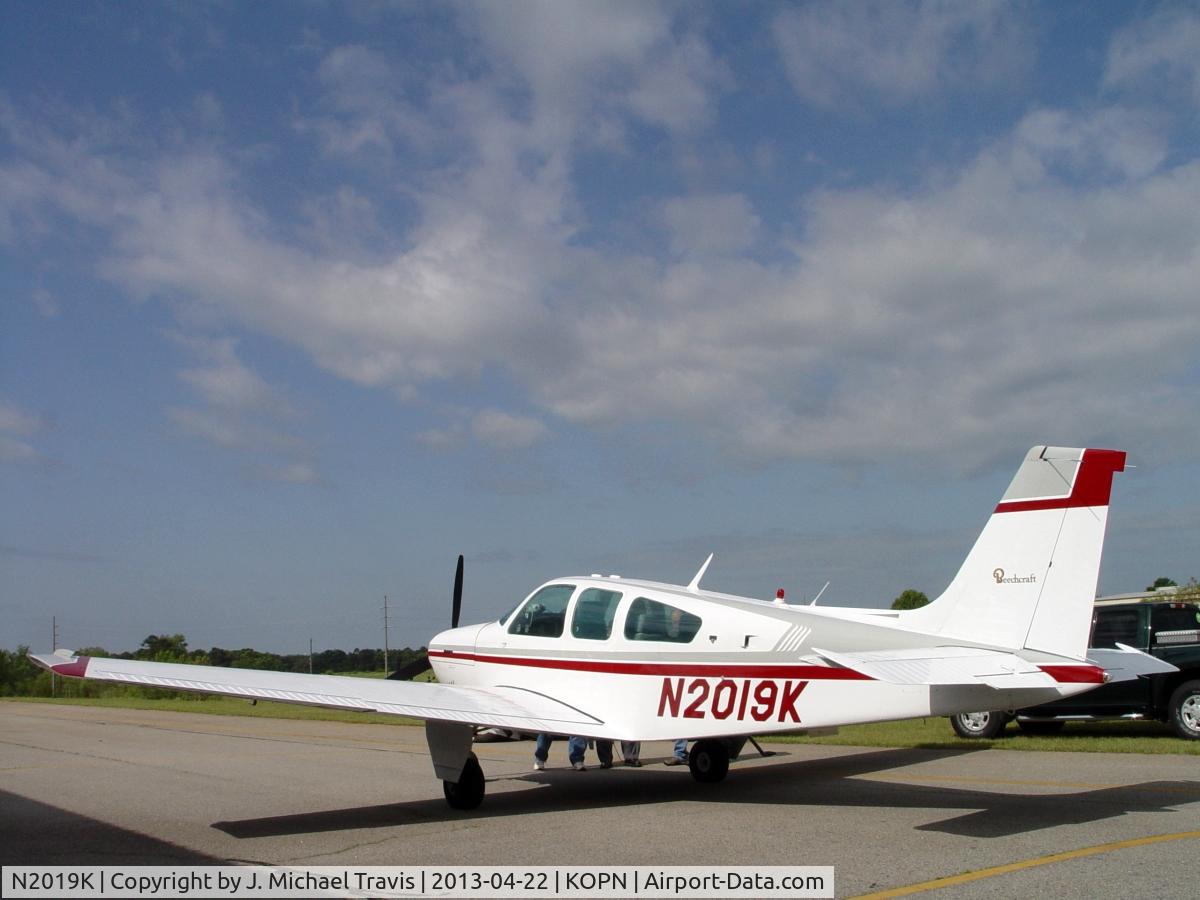N2019K, 1978 Beech F33A Bonanza C/N CE-796, New home for N2019K.  Thomaston, Ga. KOPN